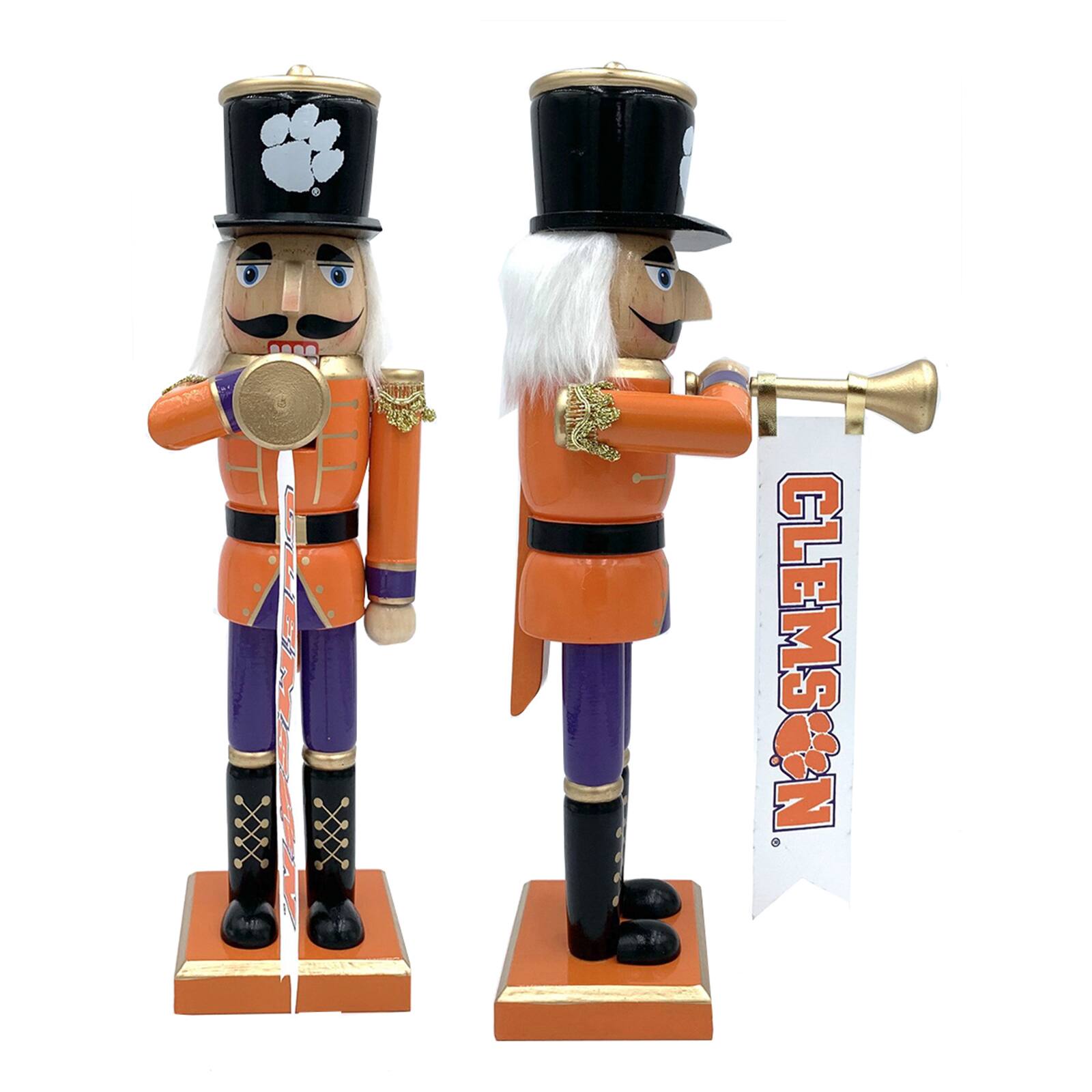 14" College Bugler Nutcracker By Santasworkshop in Clemson | 14.25" x 4" x 6.5" | Michaels®