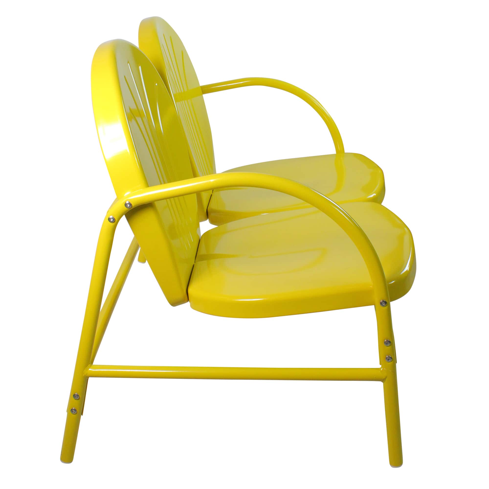47" Outdoor Retro Tulip Loveseat
