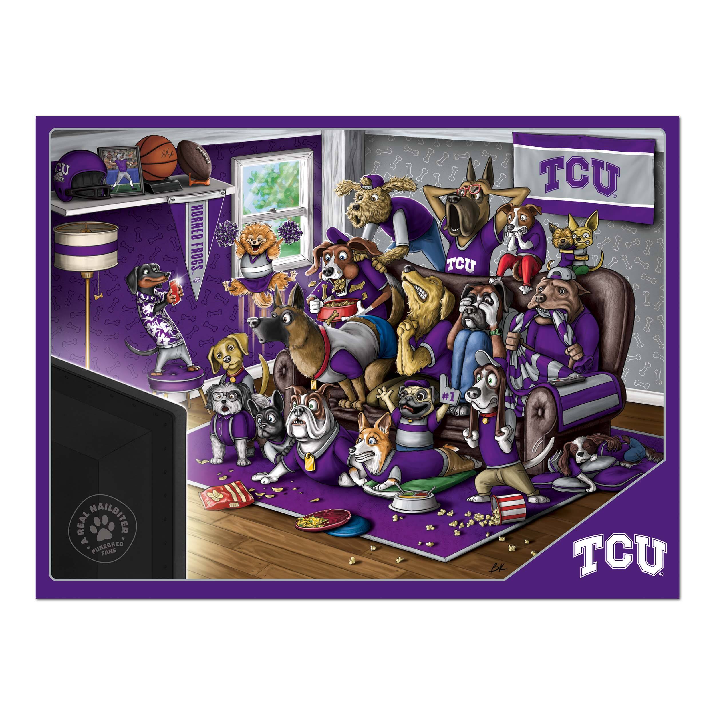College Football Purebred Fans A Real Nailbiter 500 Piece Puzzle