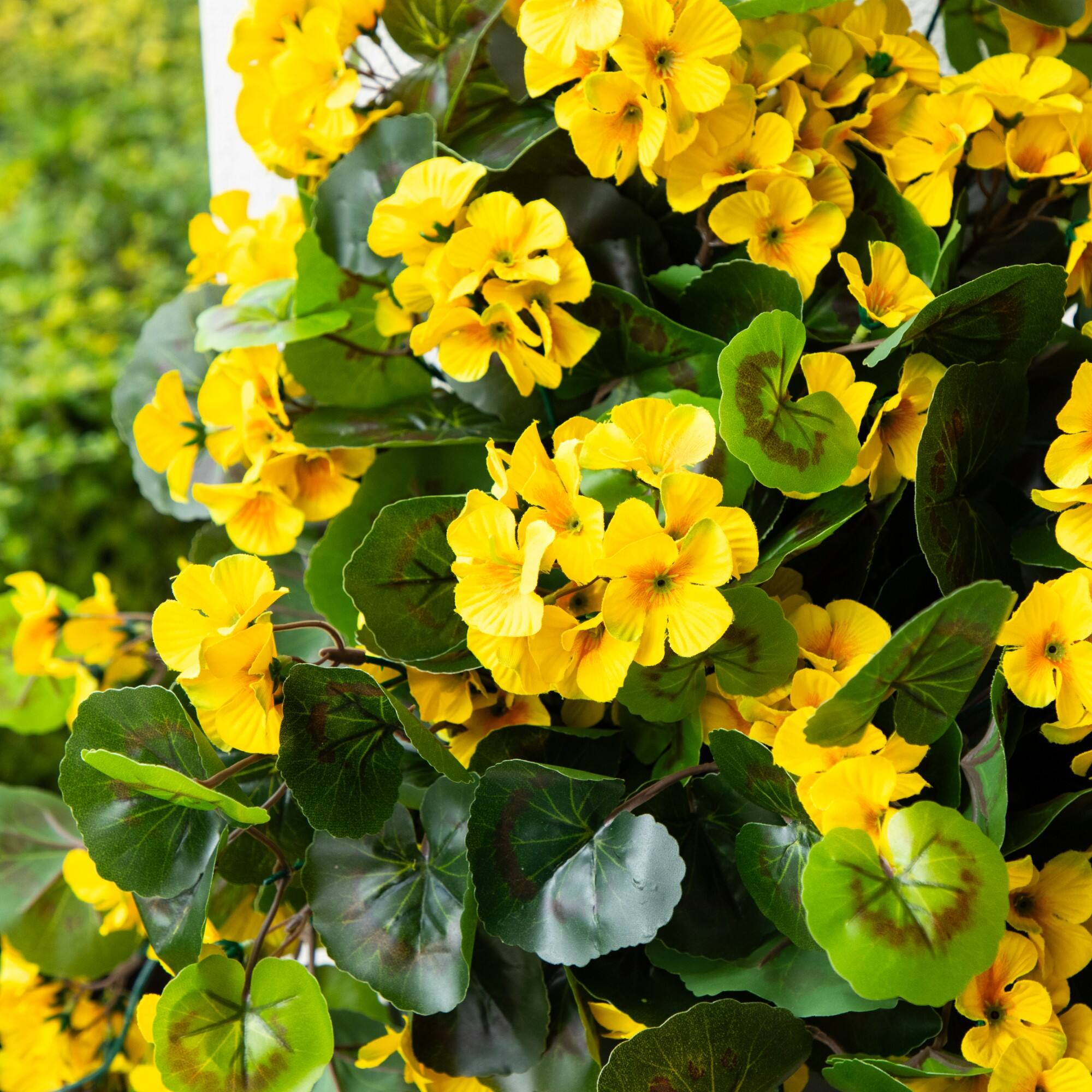 29" UV Resistant Artificial Geranium Hanging Plants, 2ct.