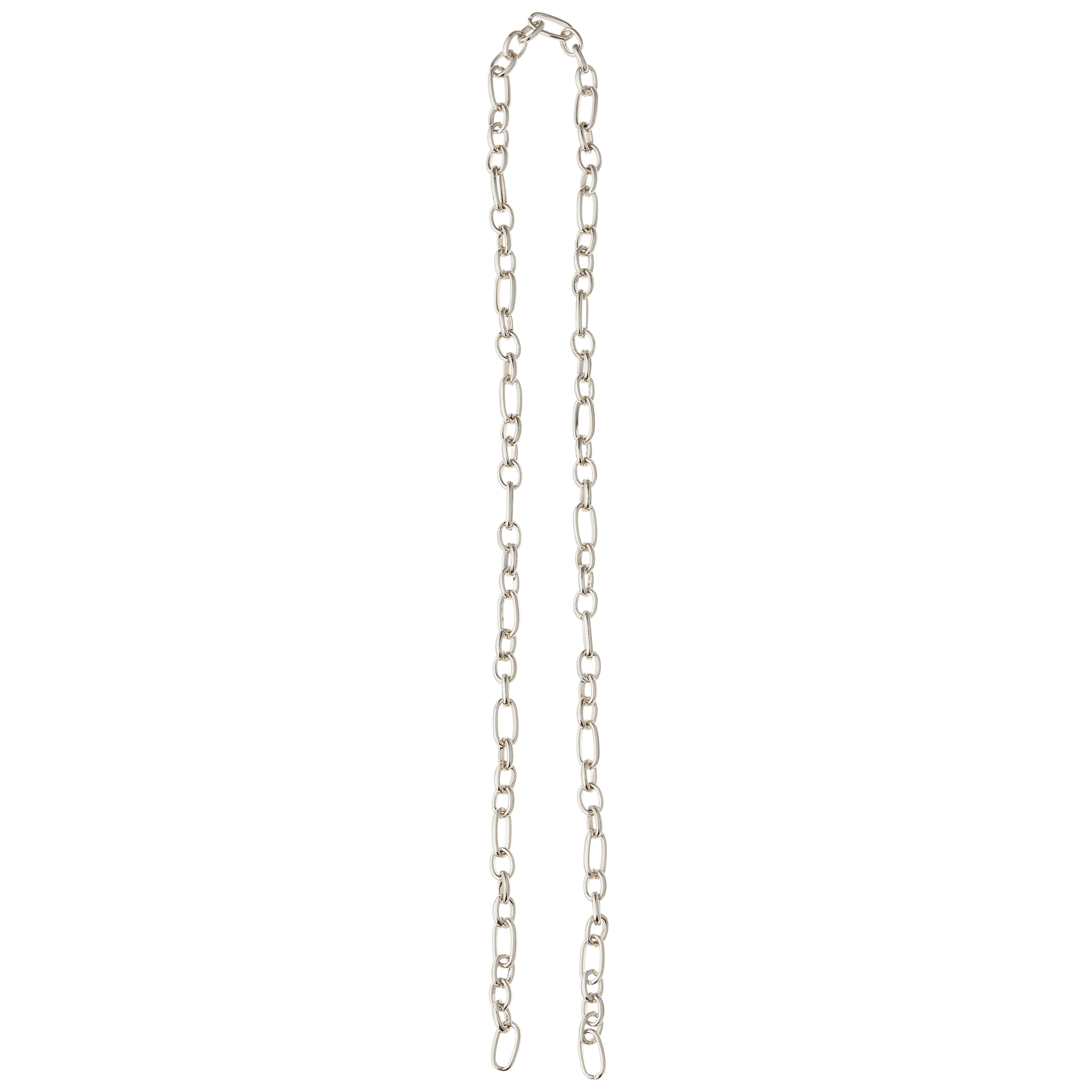 12 Pack: 24" Thin Round Rhodium Chain by Bead Landing™