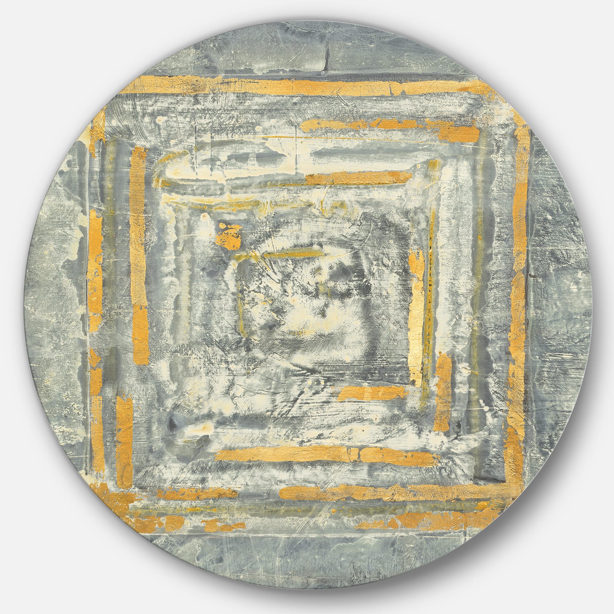 Designart - Gold Glam on Grey Tapestry II
