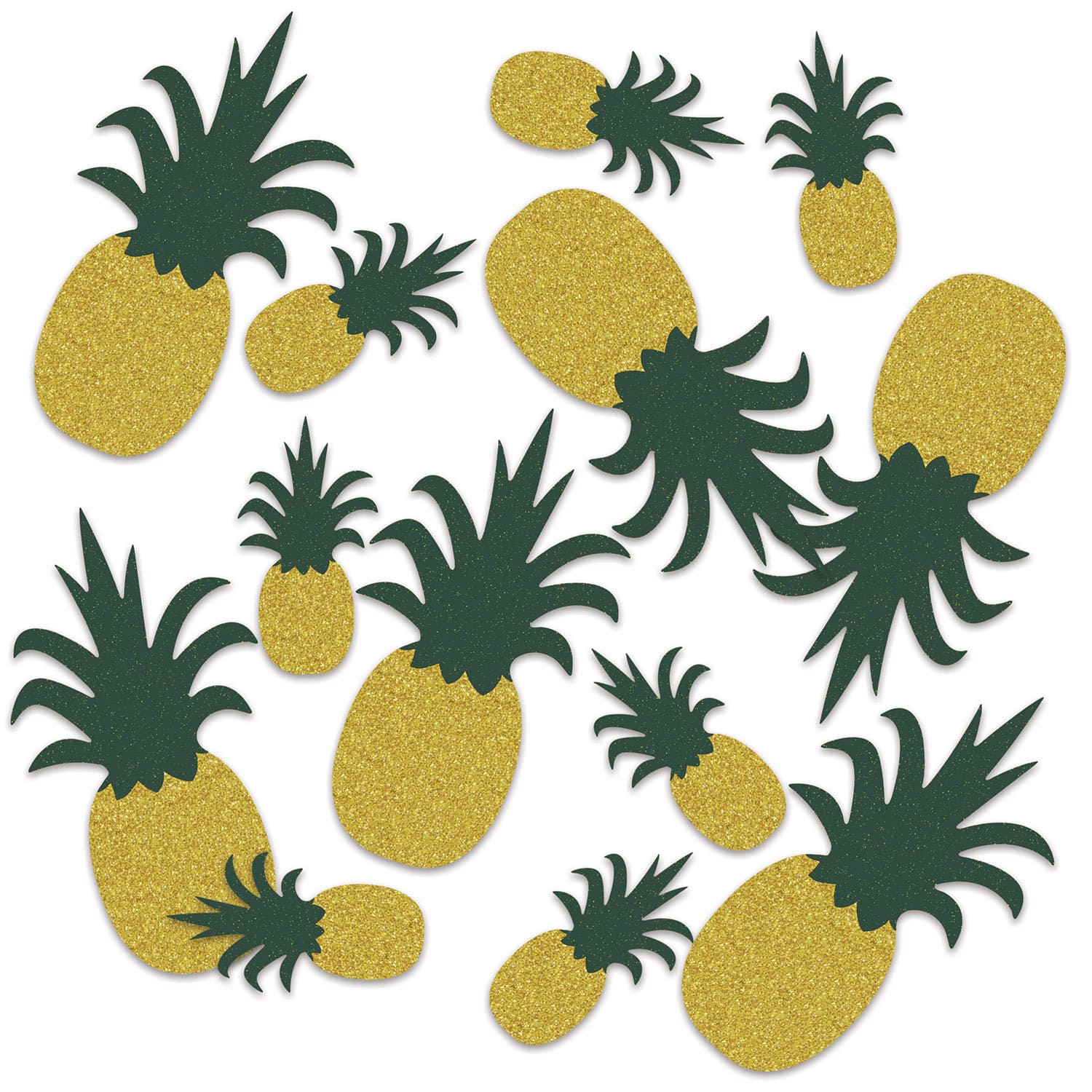 Beistle 1/2oz. Pineapple Deluxe Sparkle Confetti, 2ct.