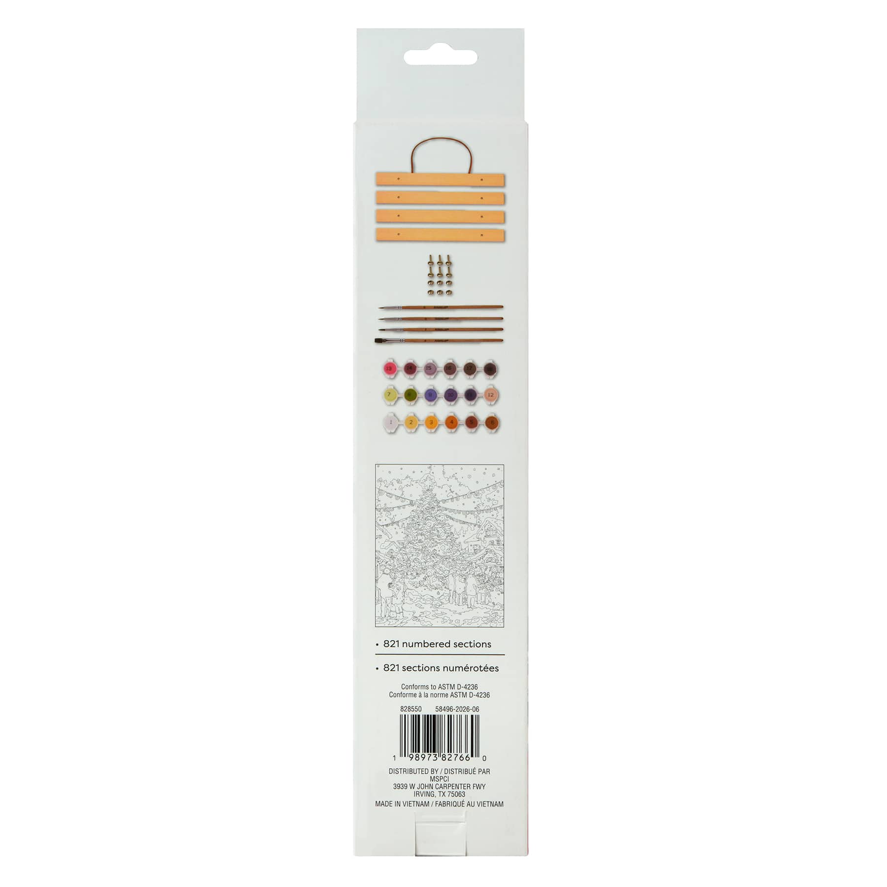 11" x 14" Christmas Market Paint-by-Number Kit by Artist's Loft®