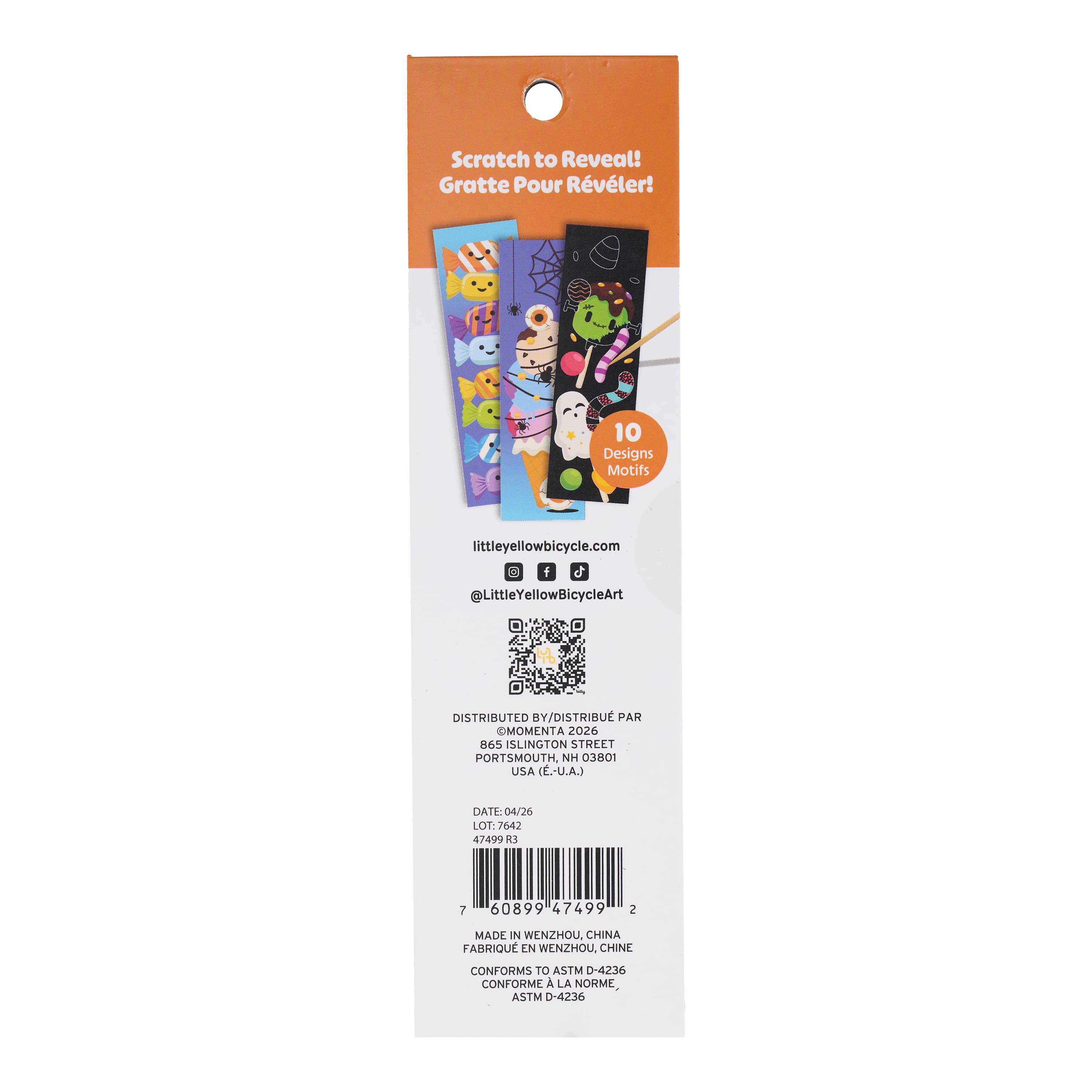 Halloween Treats Scratch Art Bookmark Pad by Little Yellow Bicycle®