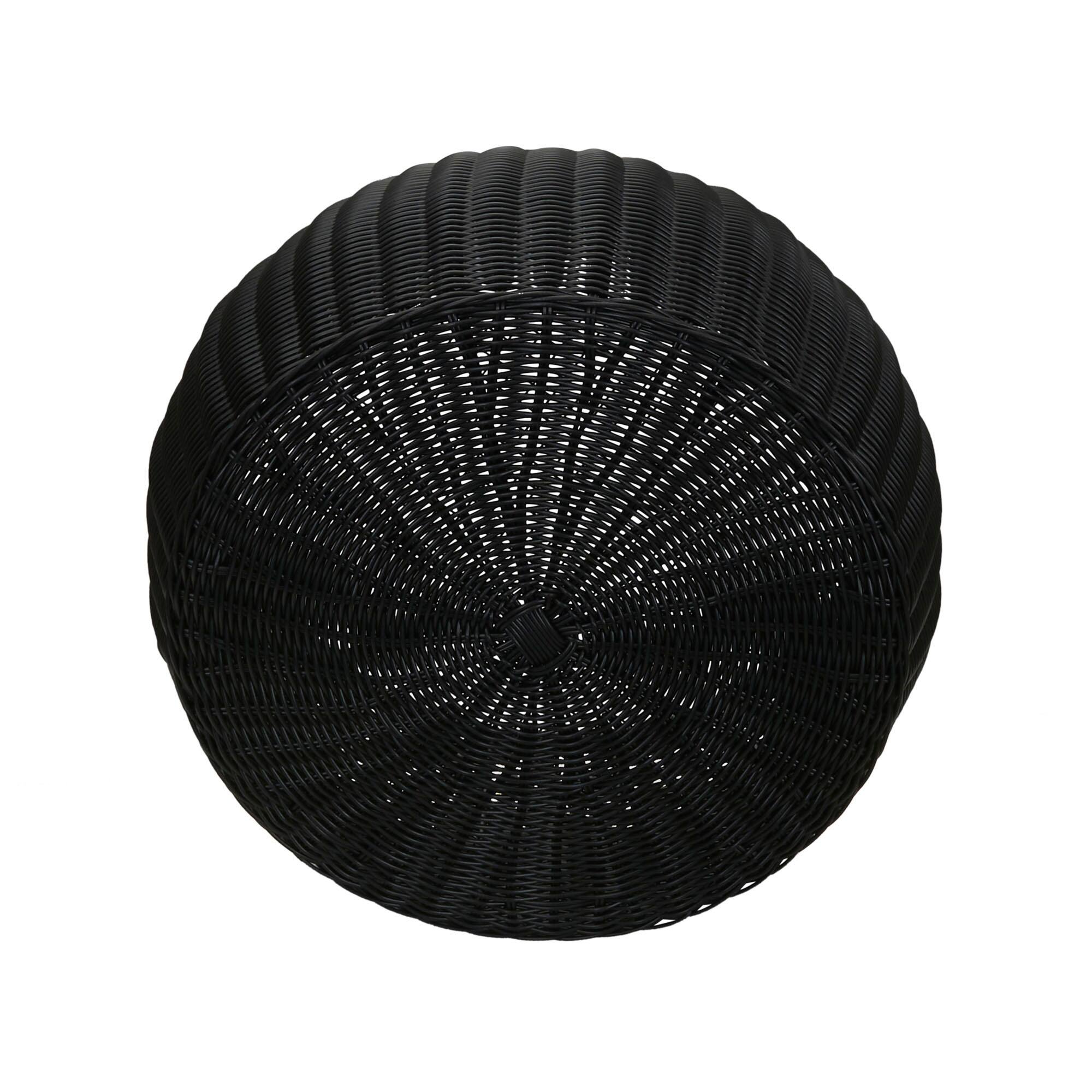Household Essentials 9" Woven Storage Ottoman