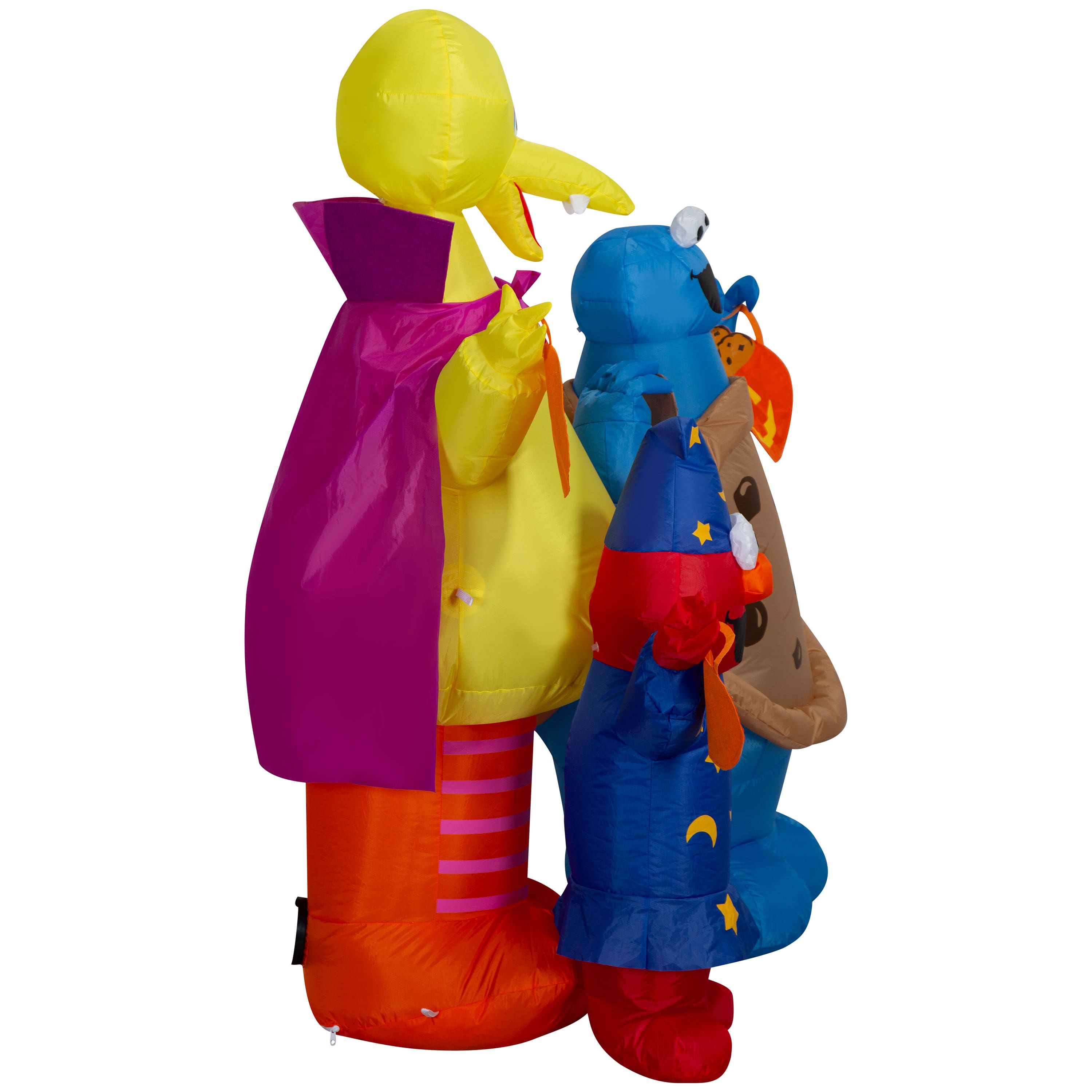 5ft. Ariblown® Inflatable Sesame Street Halloween Scene with Elmo, Big Bird & Cookie Monster Lighted Décor