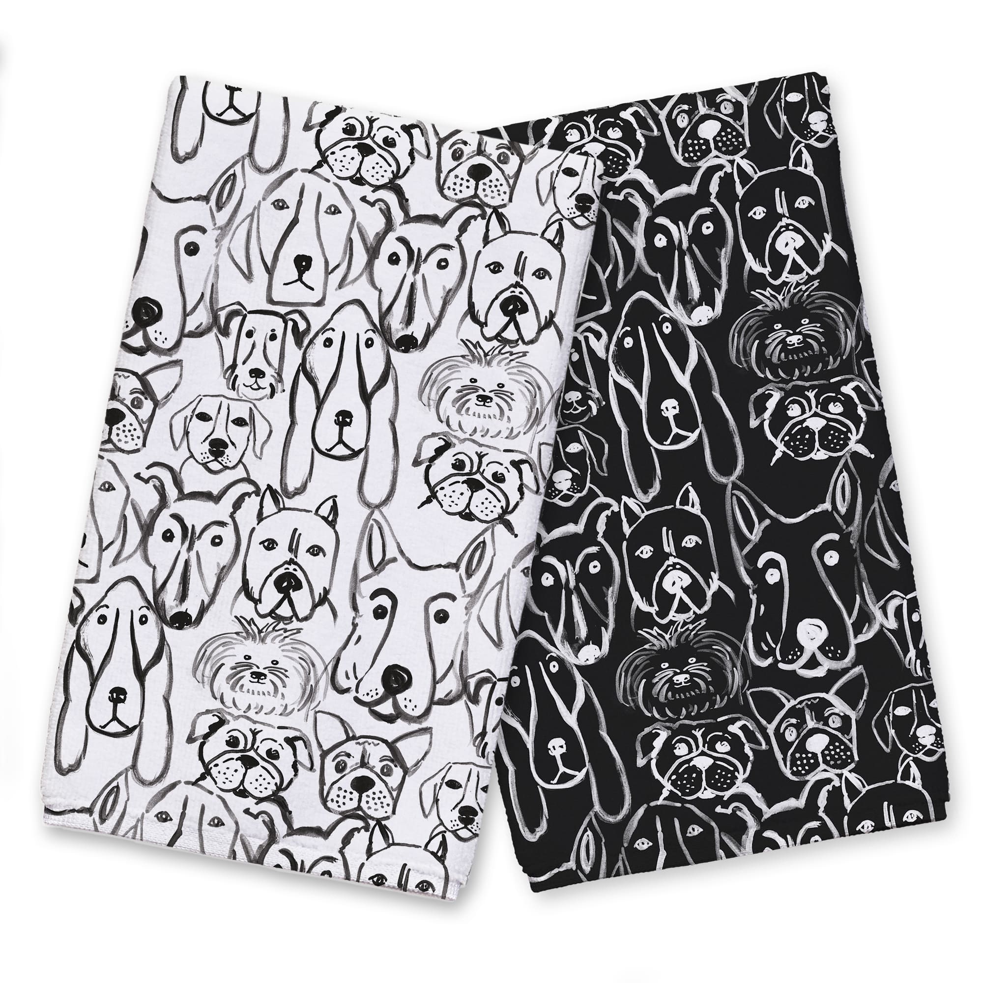 Funny Dog No.2 Tea Towel Set
