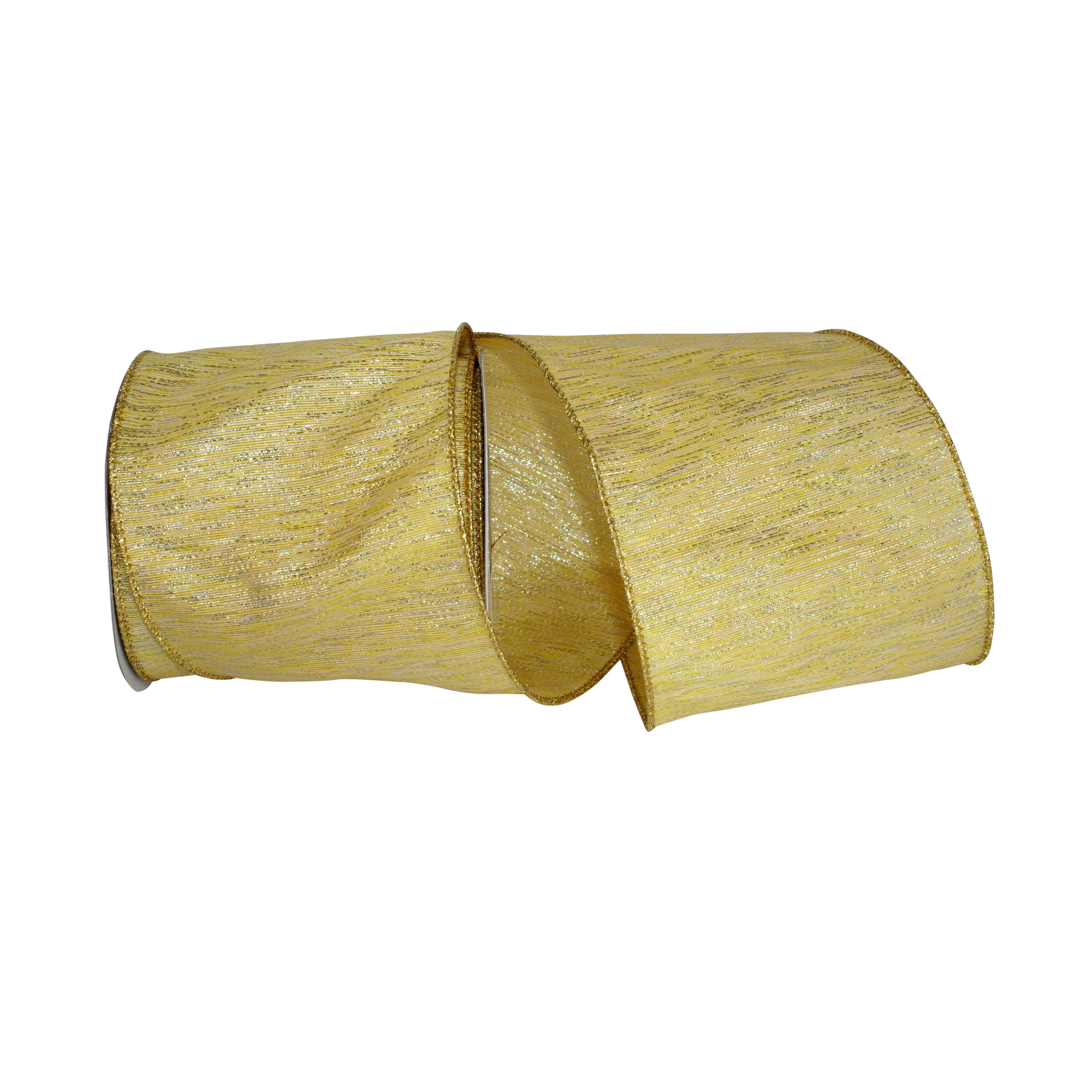 JAM Paper 4" x 10yd. Lamé Dupioni Wired Ribbon