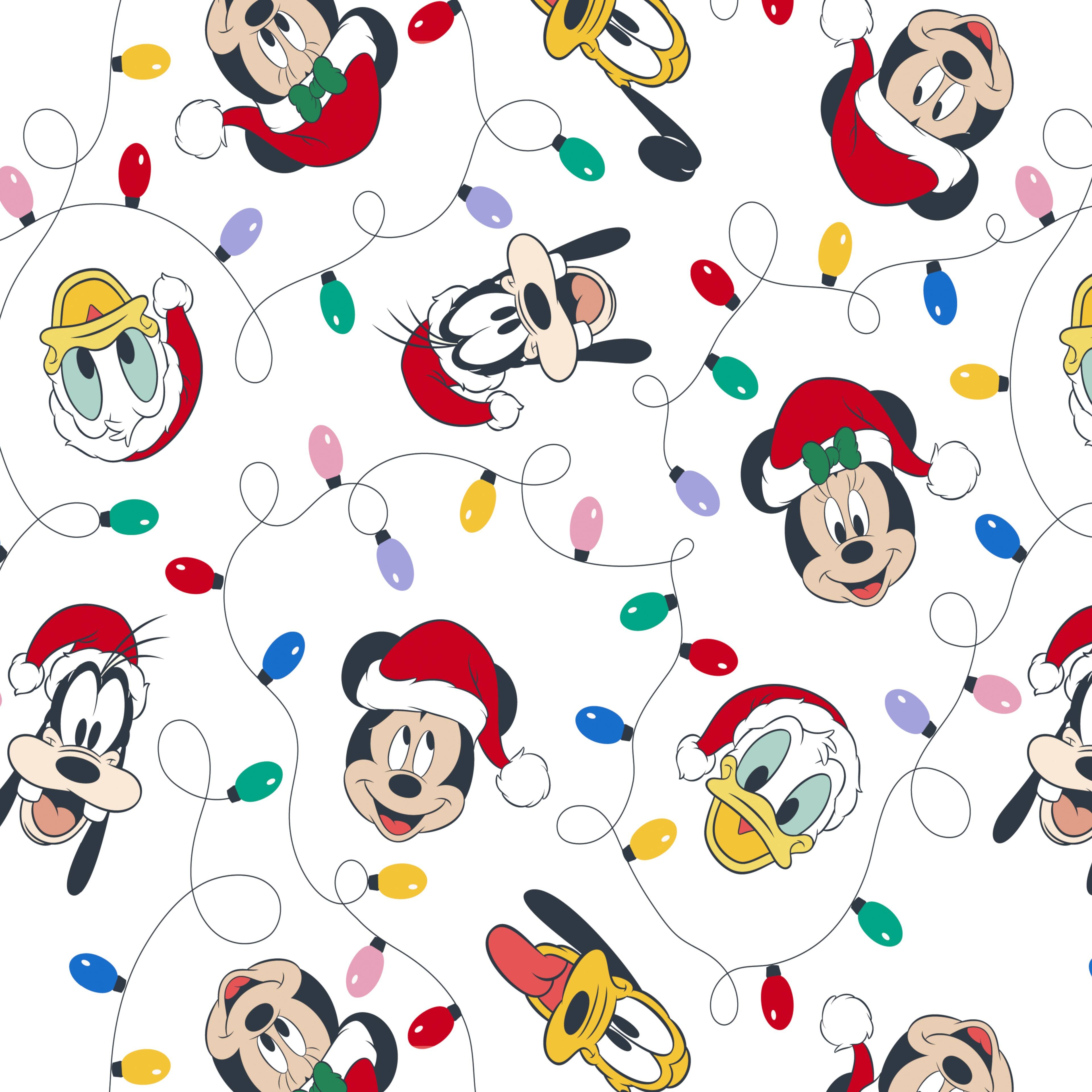 Disney® Mickey & Friends Christmas Lights Cotton Fabric
