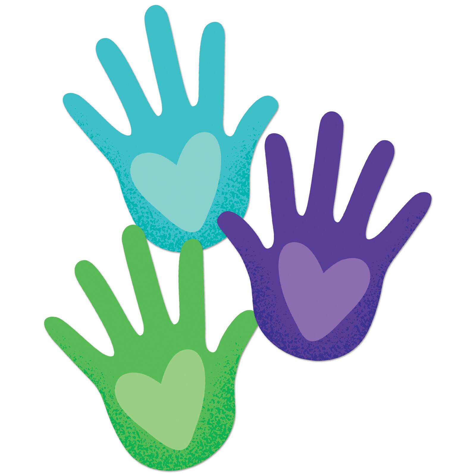 Carson Dellosa Education® One World Hands with Hearts Cut-Outs, 3 Packs of 36