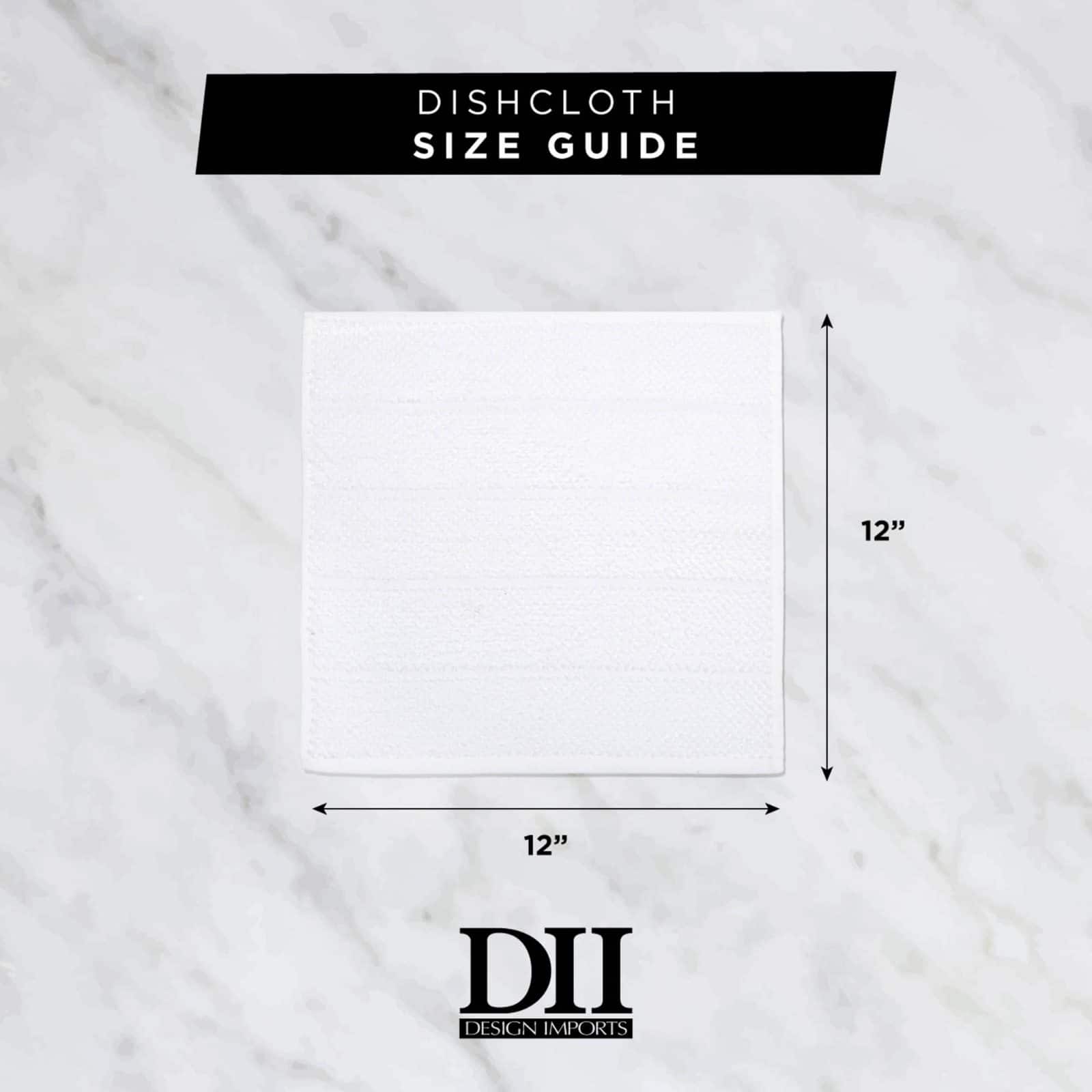 DII® Gray Combo Windowpane Dishcloths, 6ct.