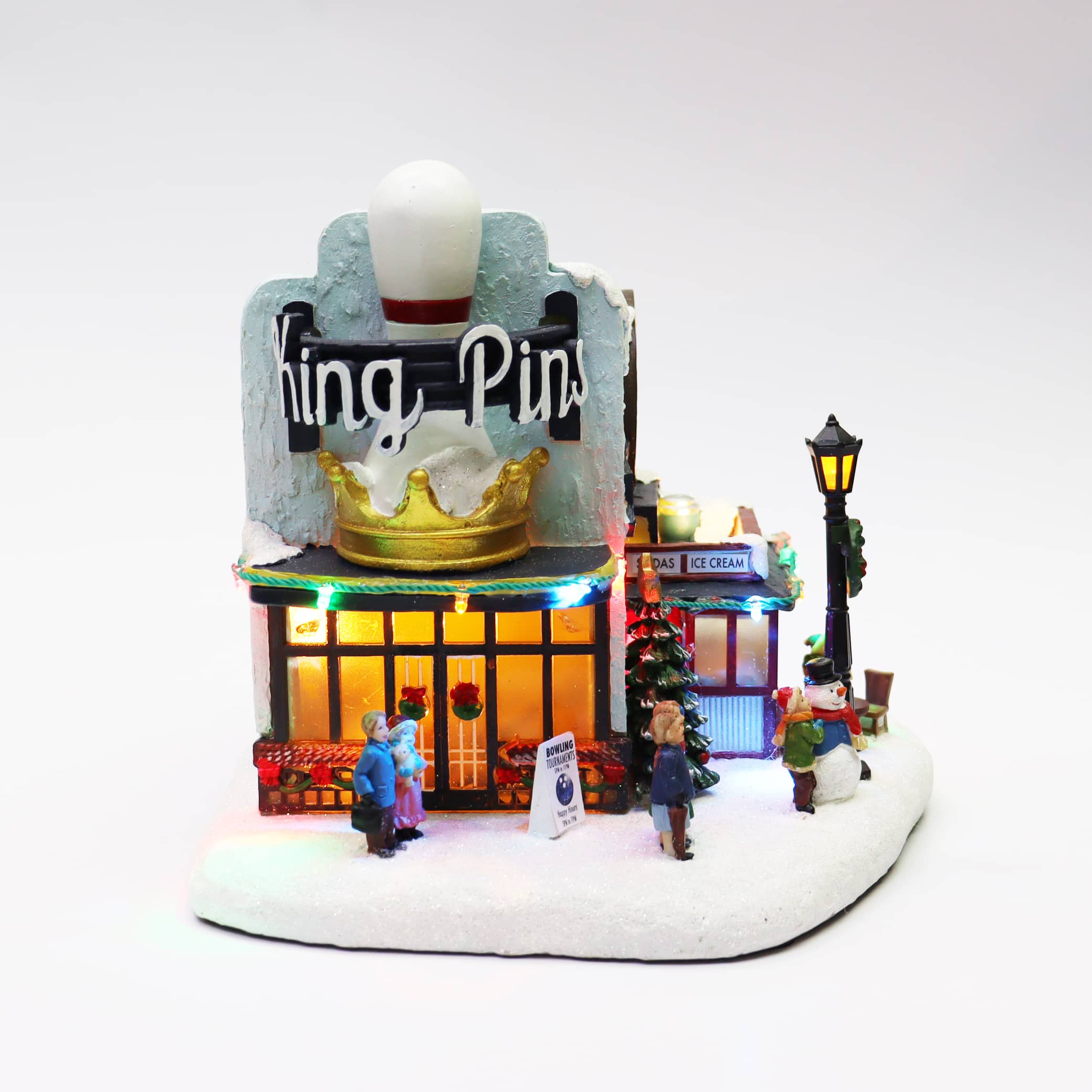 Moments in Time 8.4" King Pins Bowling Alley & Boss Hogg Barbeque Joint Décor