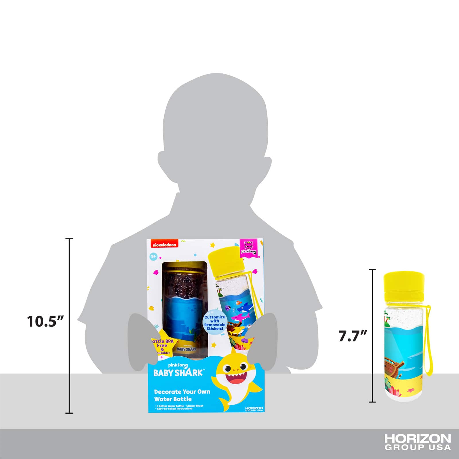 Baby Shark™ Decorate Your Own Water Bottle Kit