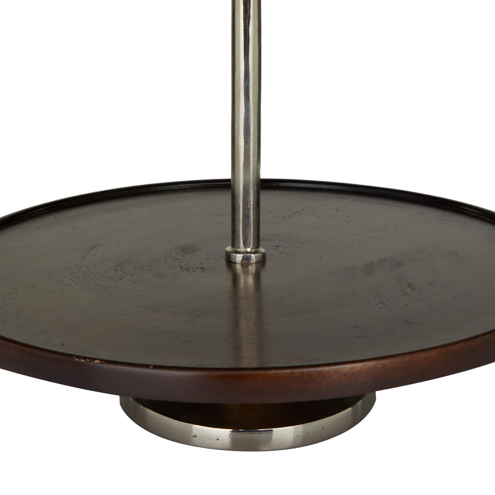 25" Brown Coastal Tiered Decorative Serving Tray