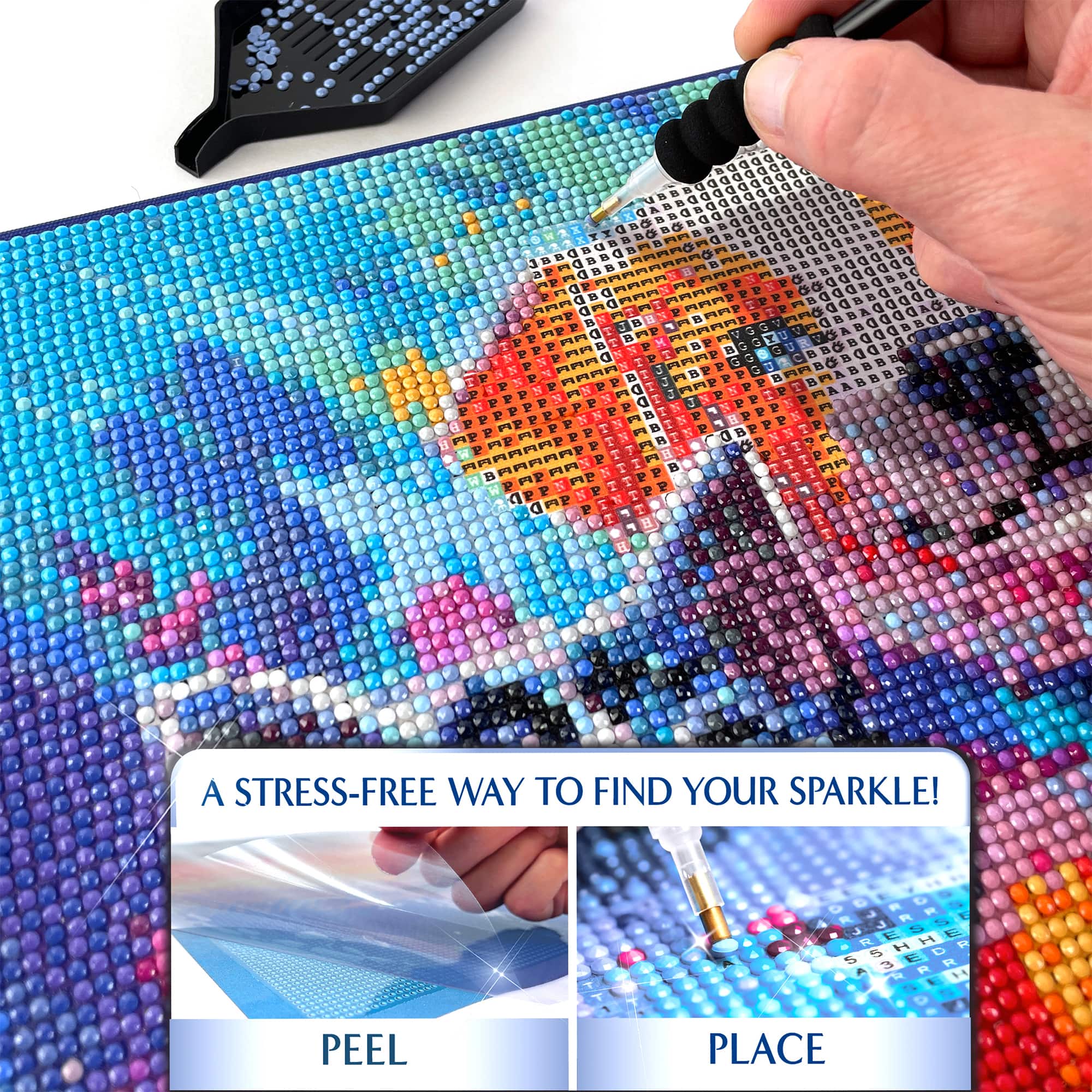 ArtSkills® Brilliant Art Puppy & Kitten Stretched Canvas Diamond Painting Kit