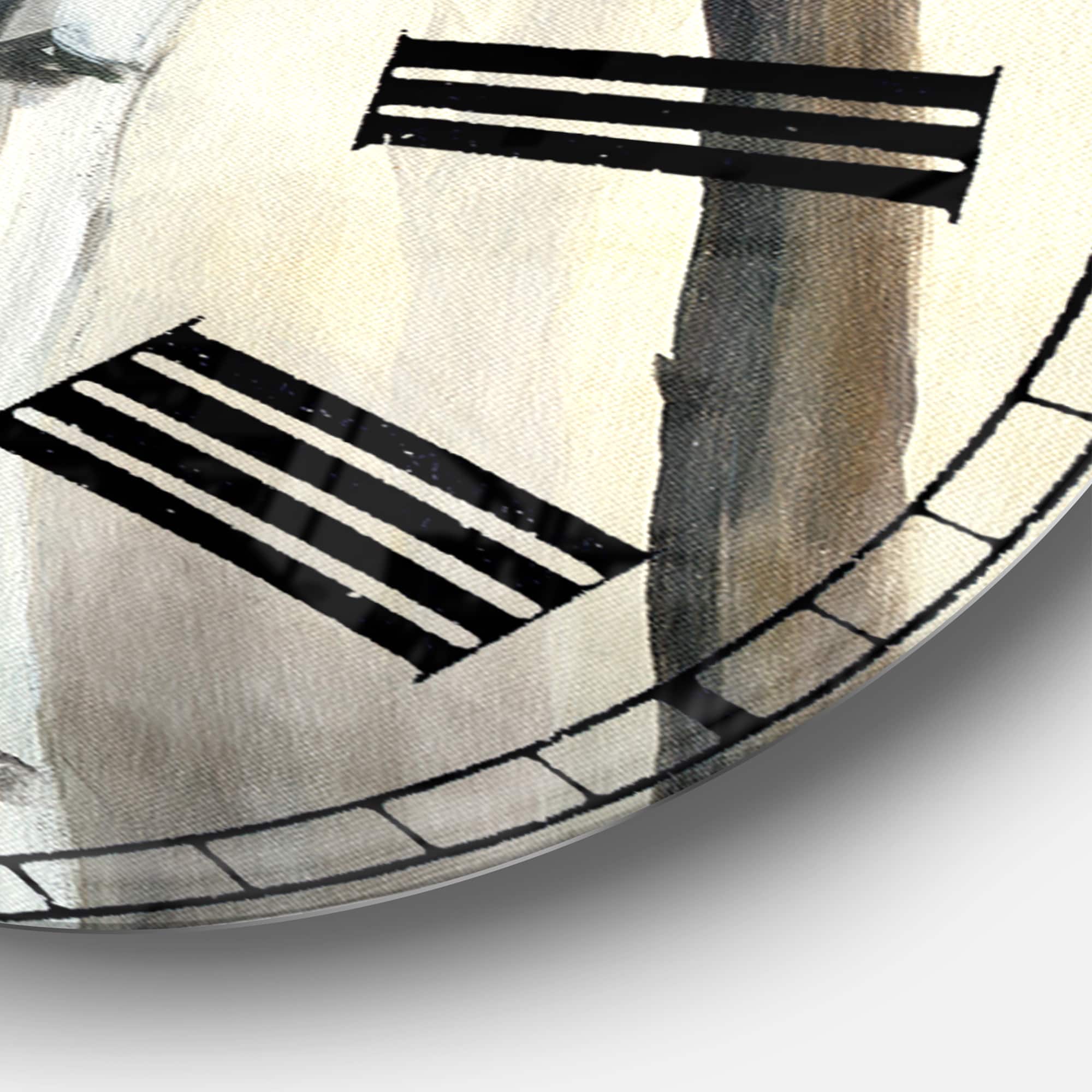 Designart 'Golden Birch Forest Iv Traditional Wall Clock