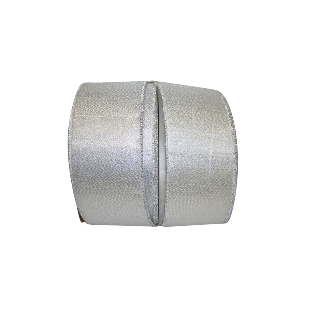 JAM Paper 6" x 25yd. Lamé Commercial Heavy Wired Ribbon