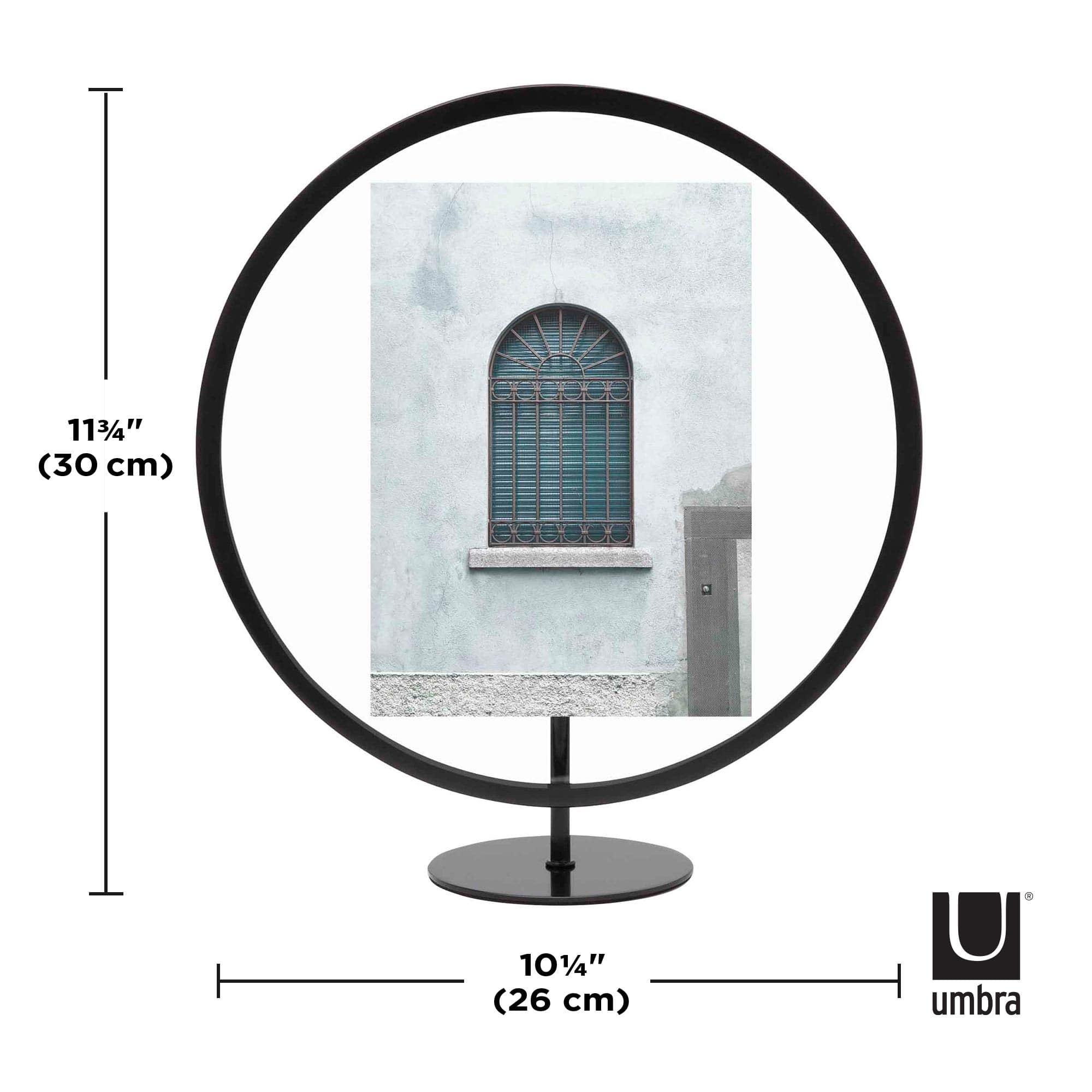 Umbra Black Infinity Round 5" X 7" Picture Frame