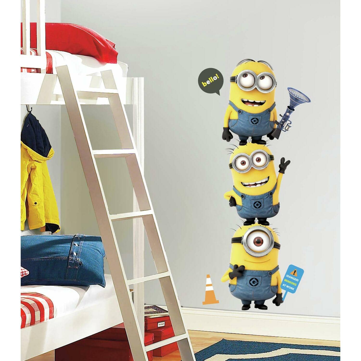 RoomMates Despicable Me 2 Minions Peel & Stick Giant Wall Decals