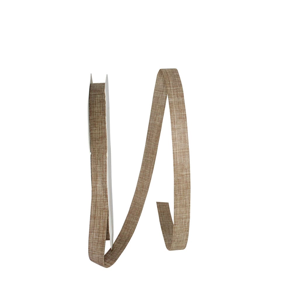 JAM Paper 5/8" x 100yd. Supreme Linen Natural Ribbon