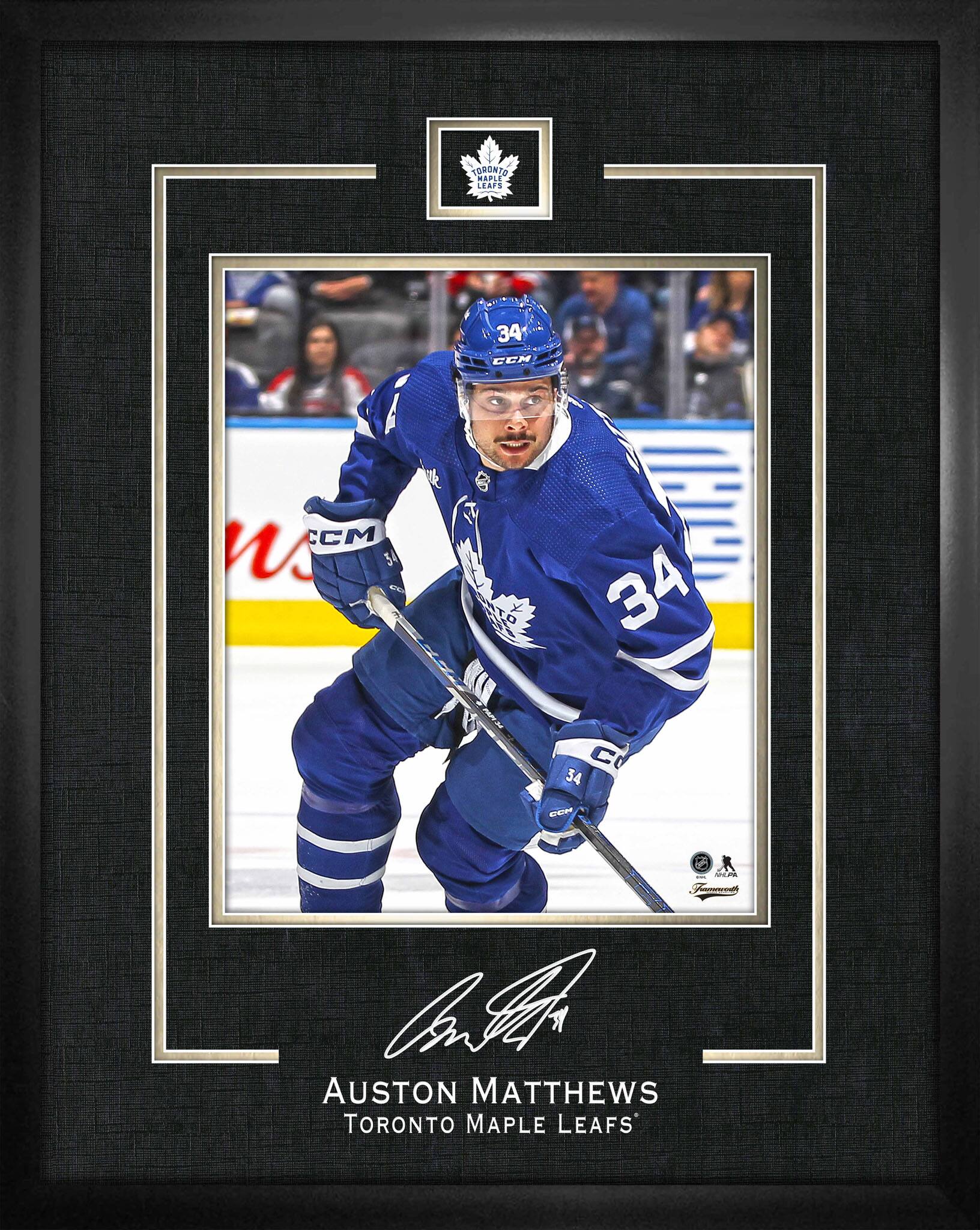 Auston Matthews 16" x 20" Replica Signature Frame Maple Leafs