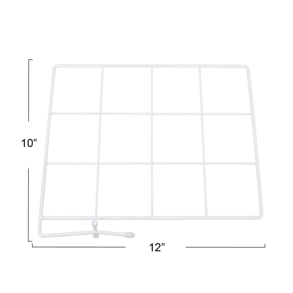 Household Essentials 12" White Shelf Dividers, 2ct.