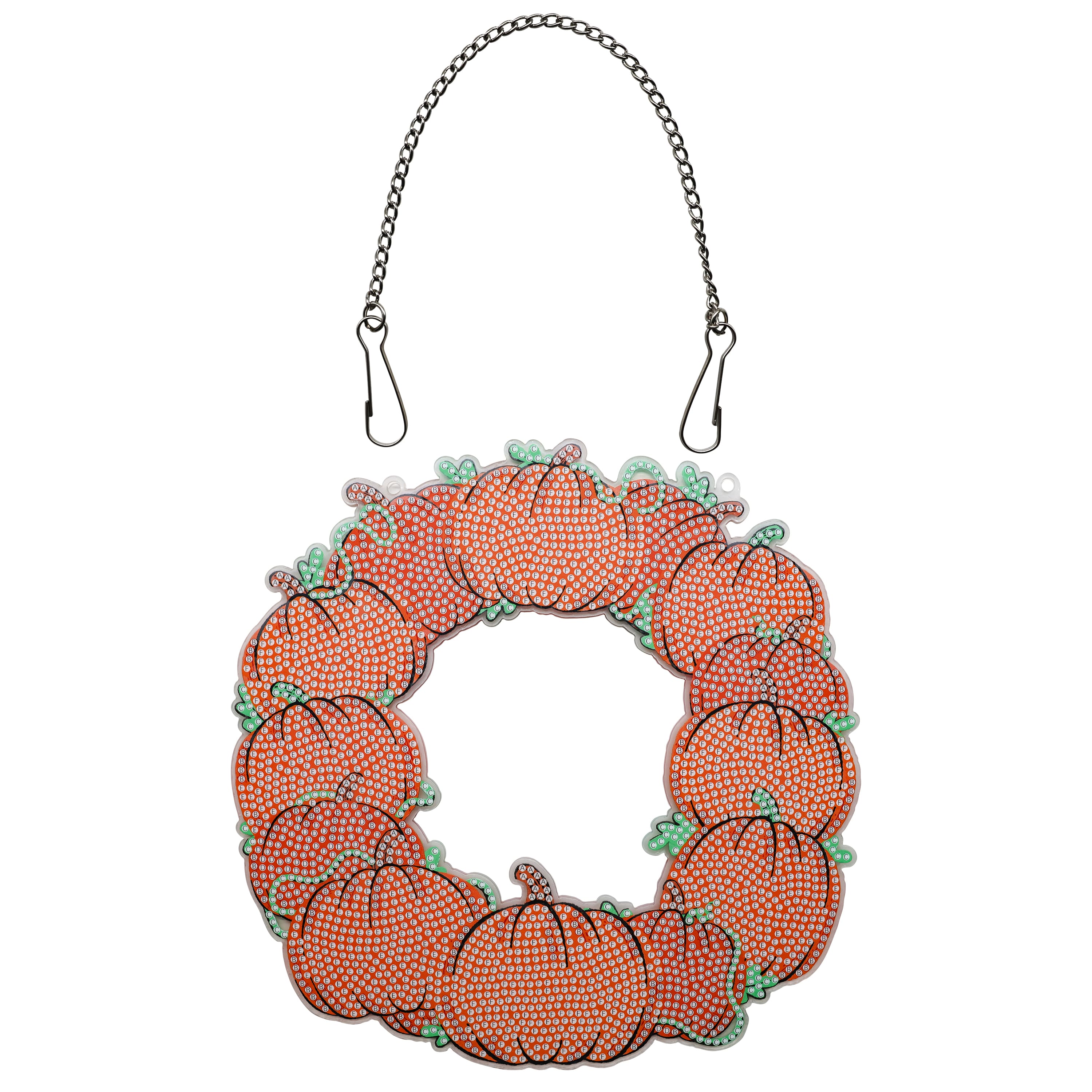 8" Pumpkins Wreath Diamond Art Kit by Make Market®