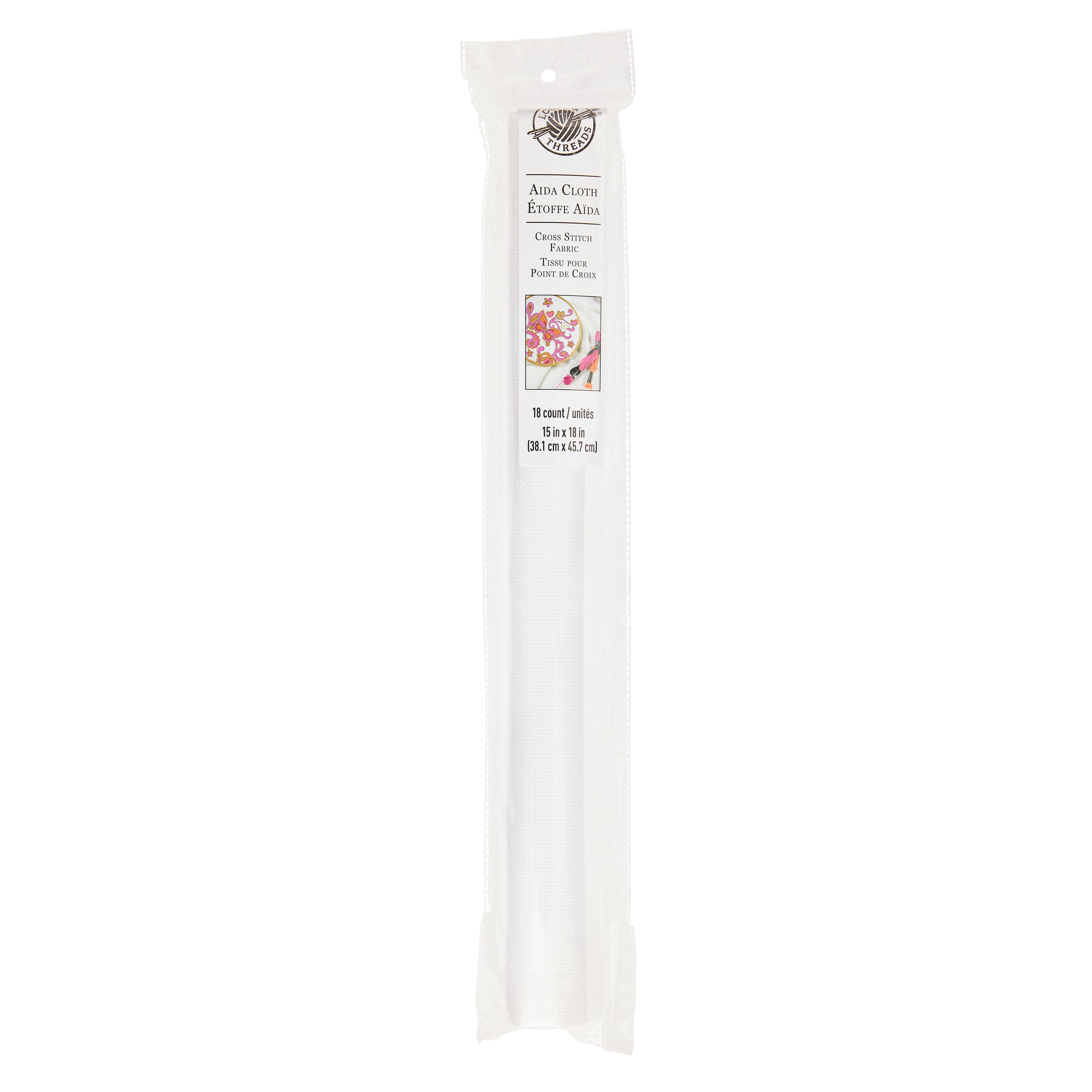 Loops & Threads™ Aida Cloth Cross Stitch Fabric, 15" x 18", 18 Count