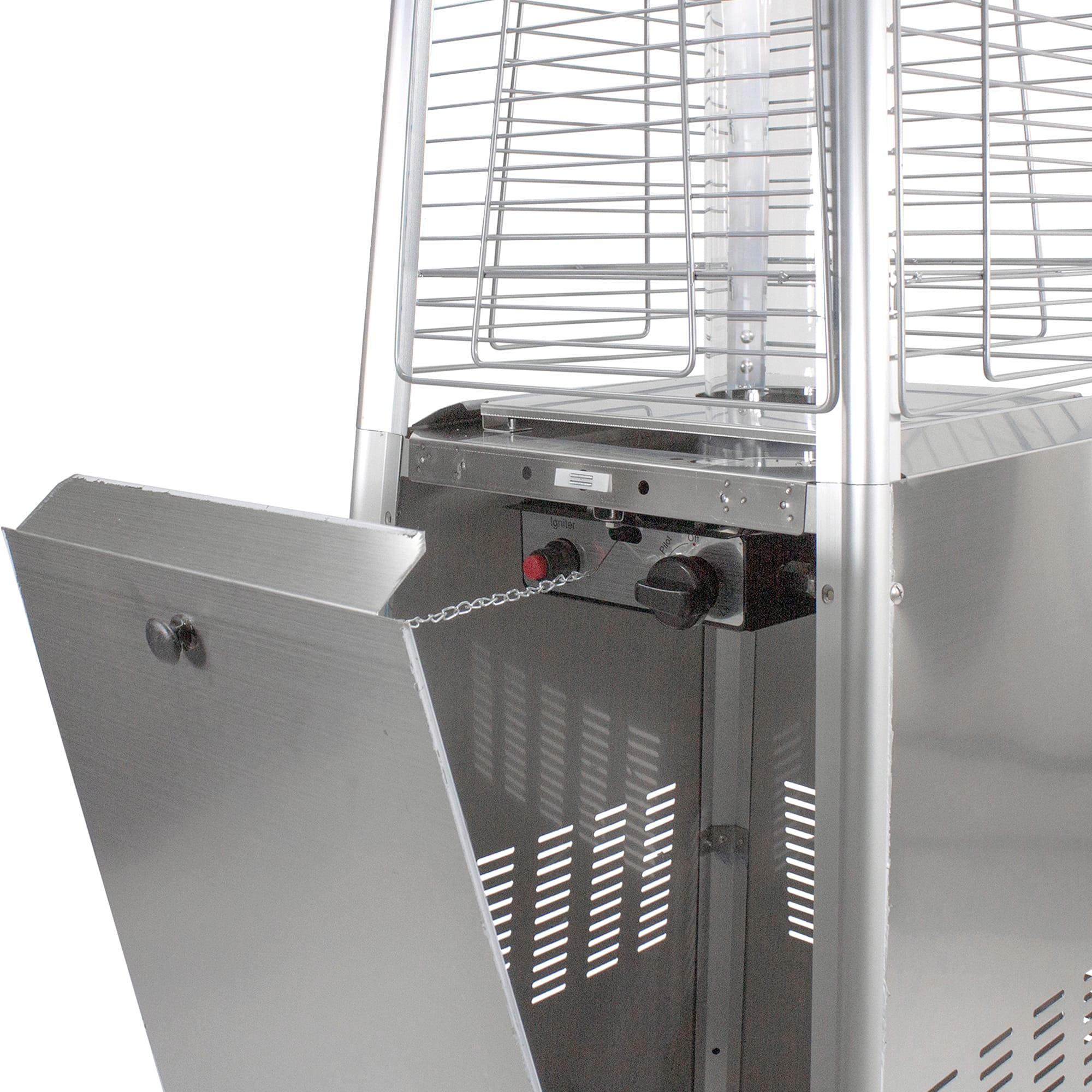 7ft. Stainless Steel Pyramid Glass Tube Outdoor Gas Heater