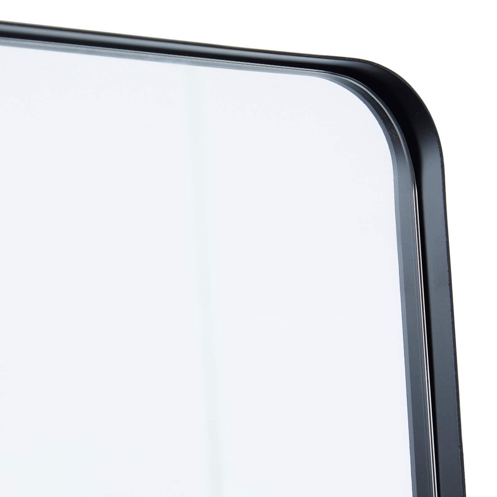 Black Metal Wall Mirror with Thin Frame 12" x 2" x 36"