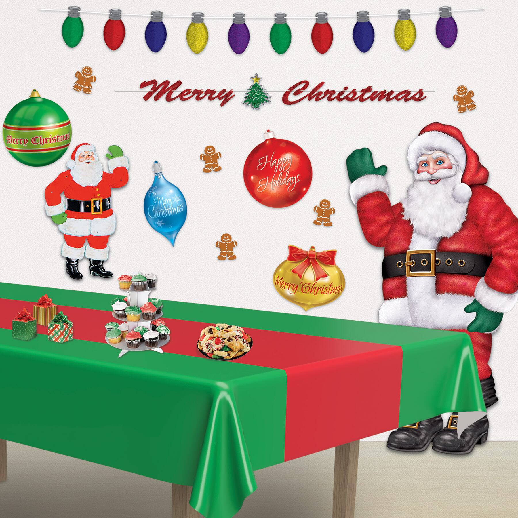 Beistle 8.75" x 5.5ft. Christmas Light Bulb Streamer