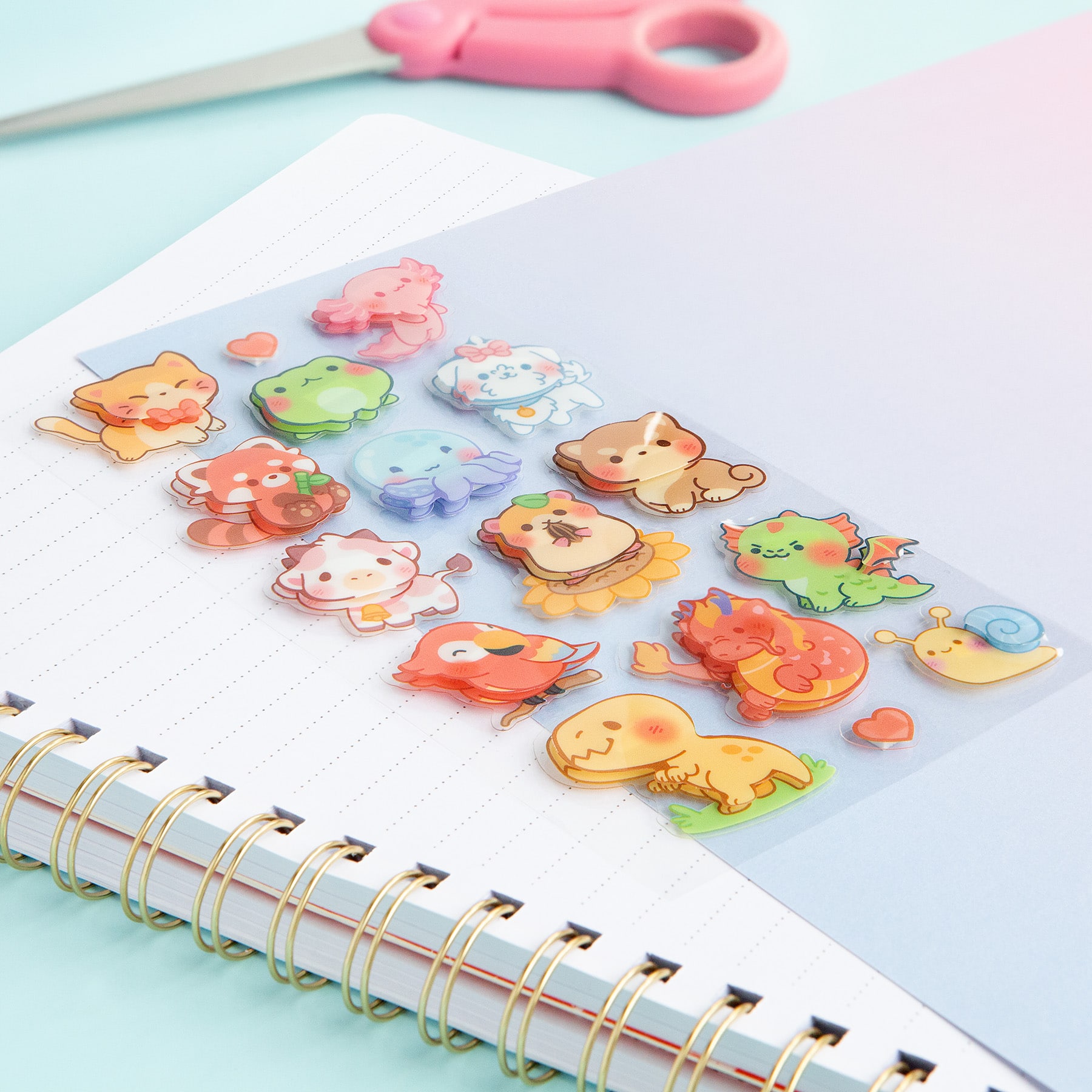 Kawaii Animals 3D Stickers by Recollections™