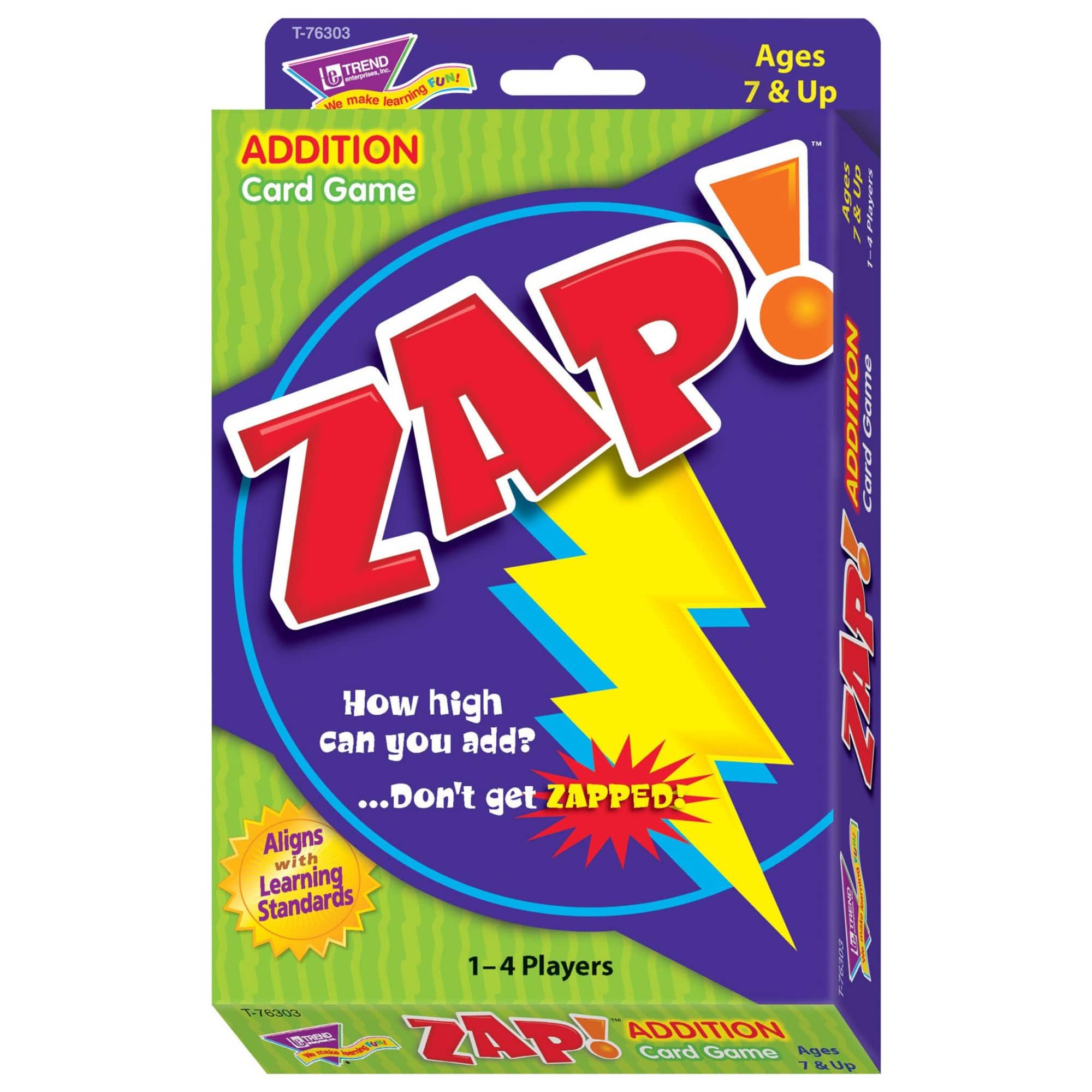 Trend Enterprises® Zap! Addition Card Game