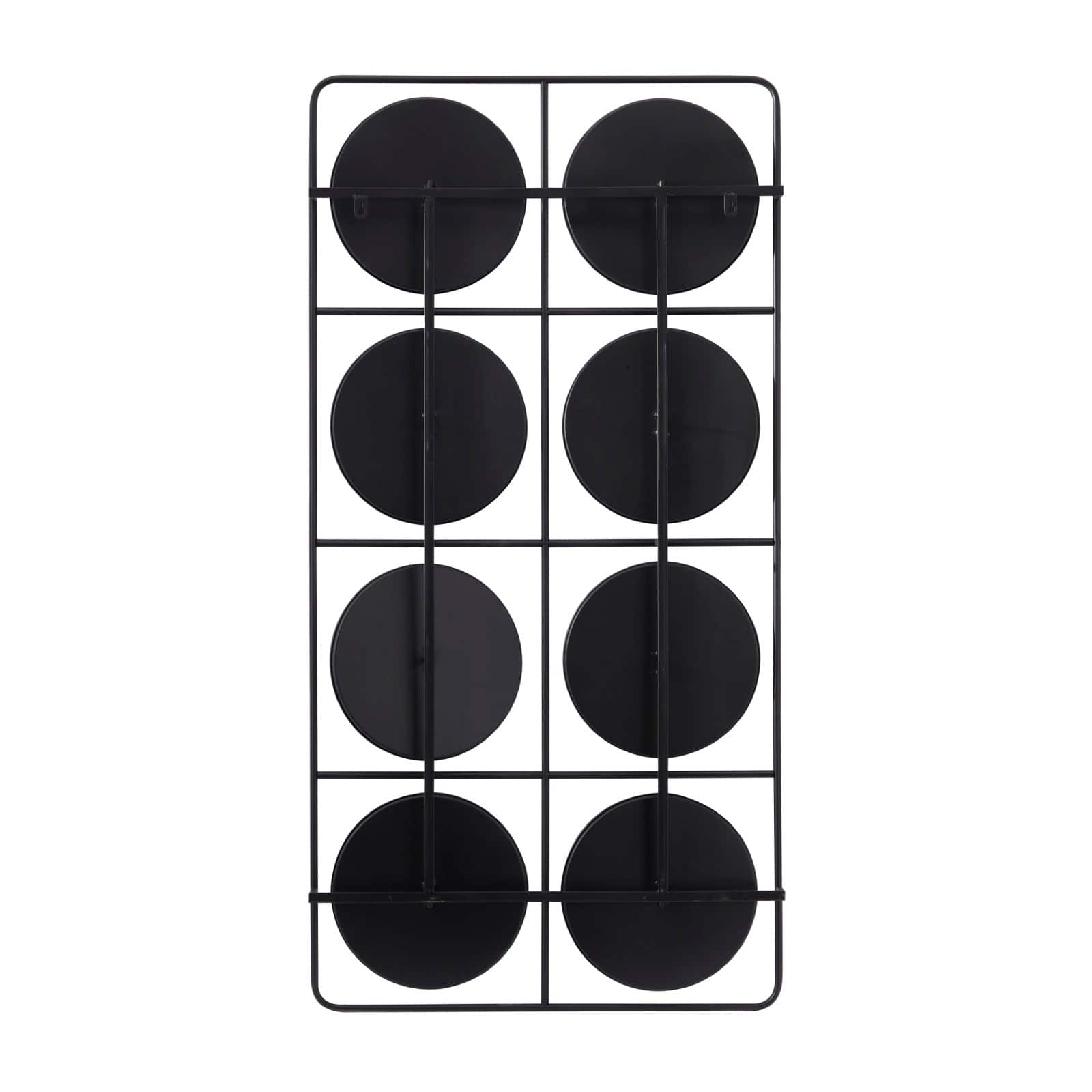 Black Modern Wall Decor, 24" x 3" x 47"