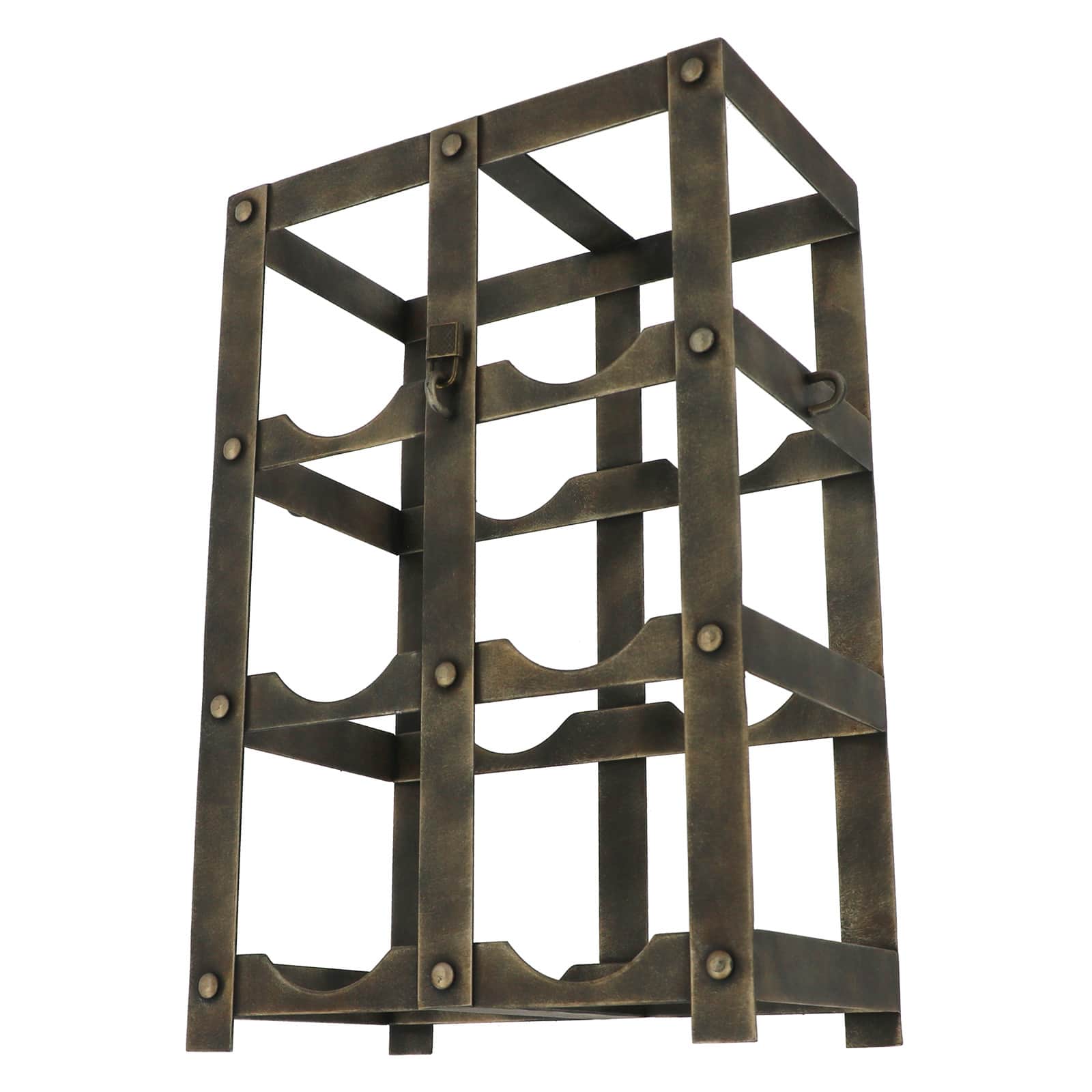 16" Antique Bronze Metal Wine Rack by Ashland®
