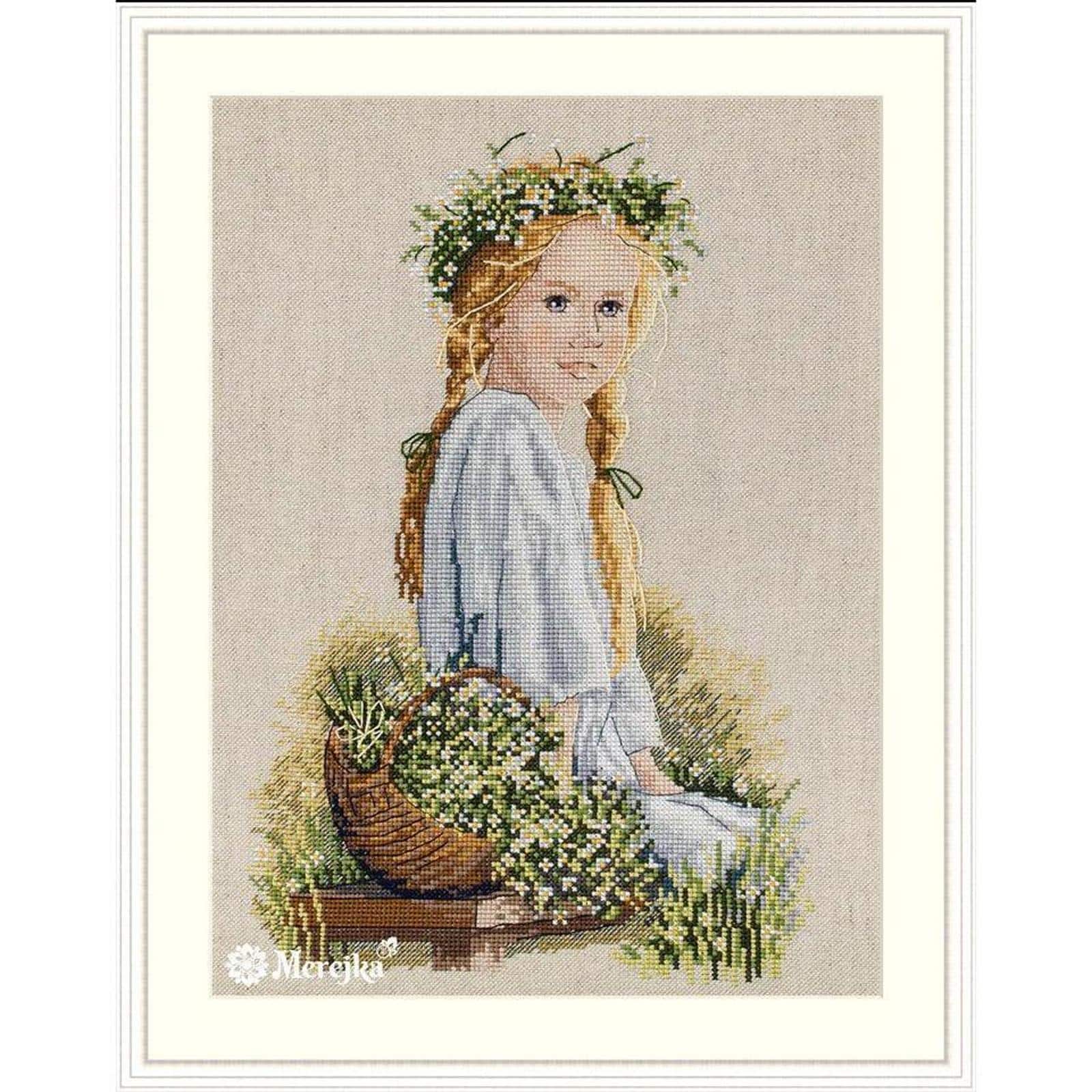 Merejka® Daisies Counted Cross Stitch Kit