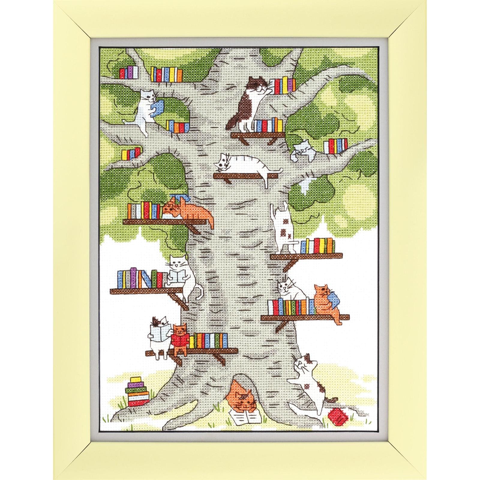 BT-236C Library in the Forest Counted Cross Stitch Kit