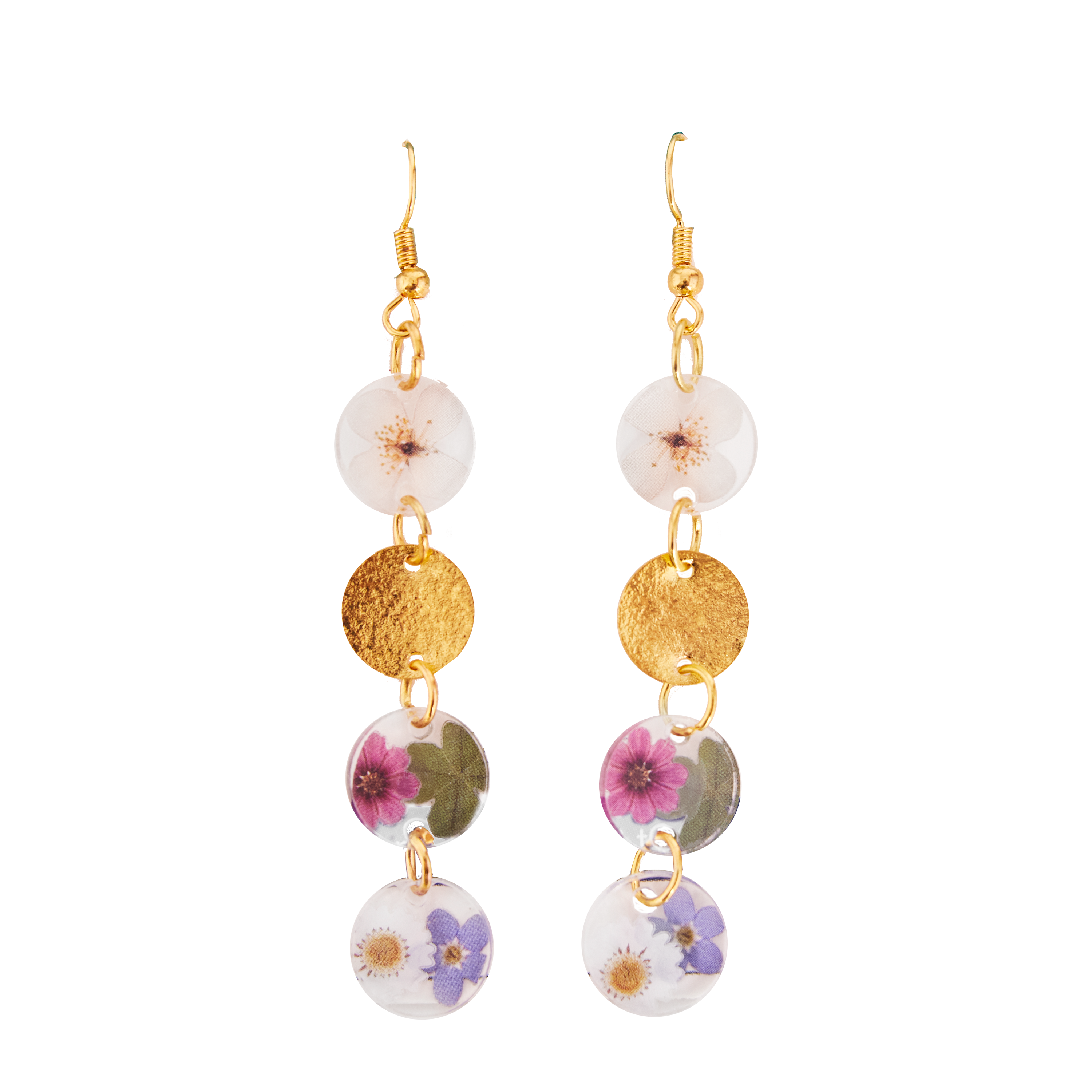 Faber-Castell® Pressed Floral Acyrlic Earings
