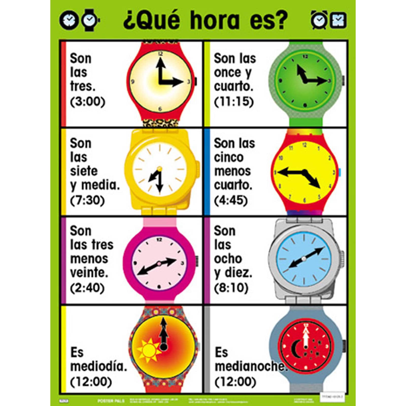 Poster Pals® Spanish Essential Classroom Posters, 7ct.