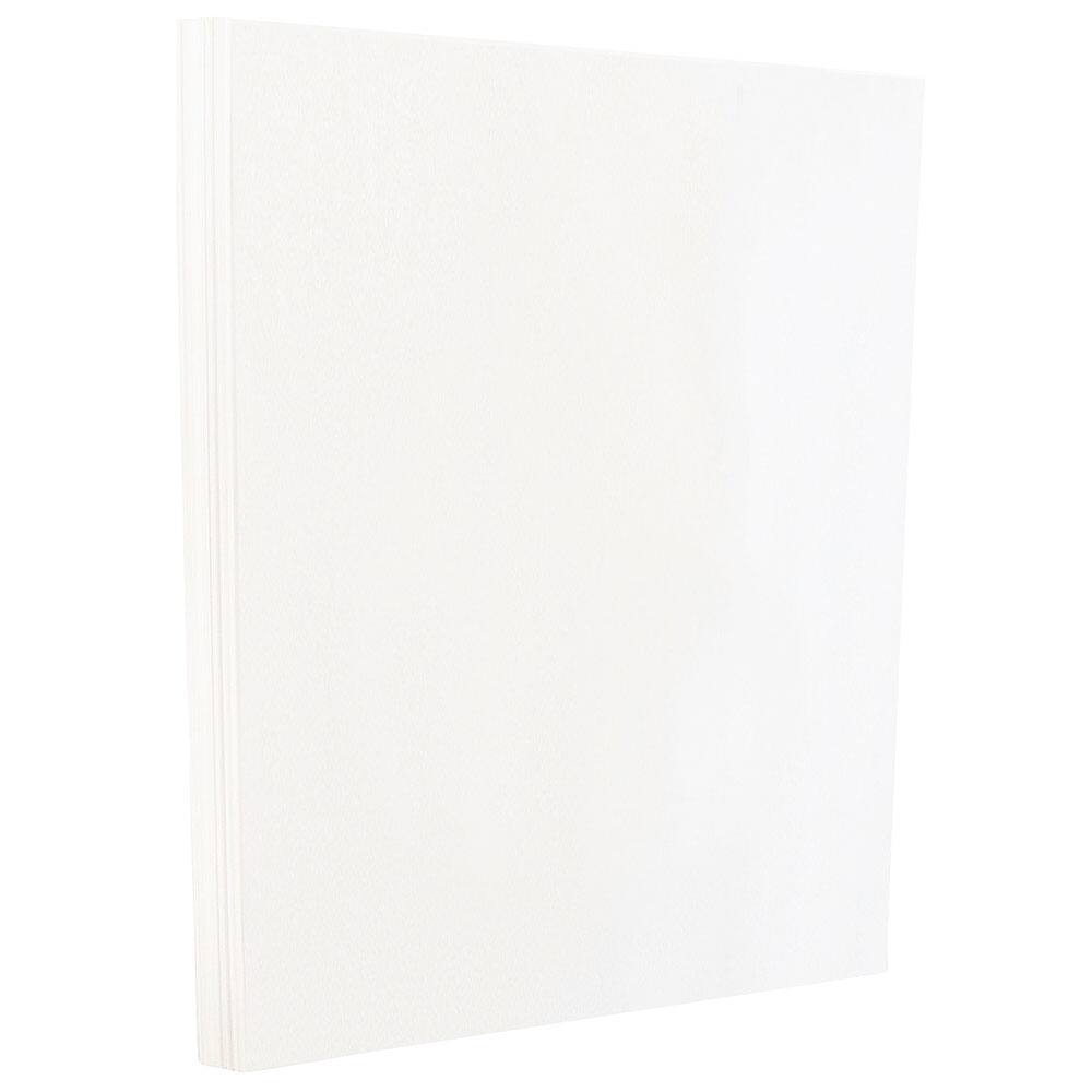 JAM Paper White Glossy 5" x 7" 80lb. Cover Cardstock, 100 Sheets