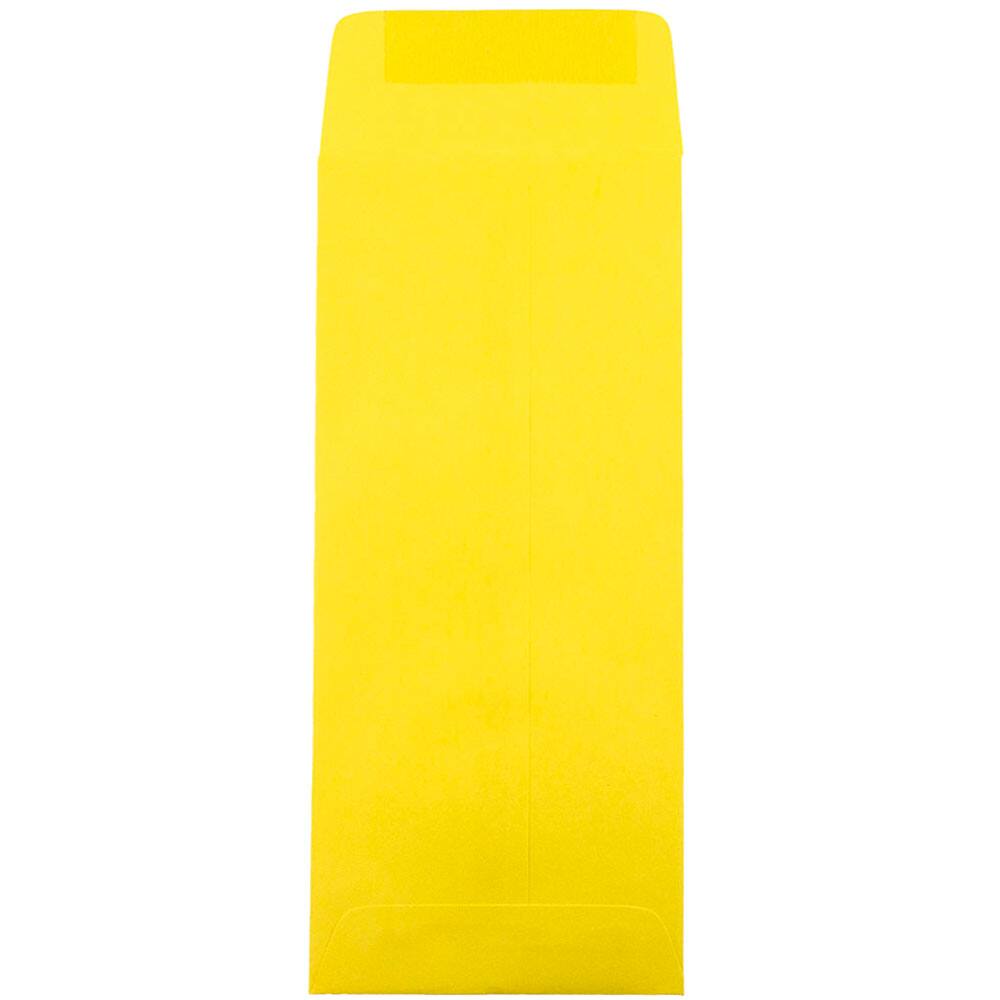 JAM Paper 4.5" x 10.37" Brite Hue Yellow Policy Business Envelopes, 25ct.