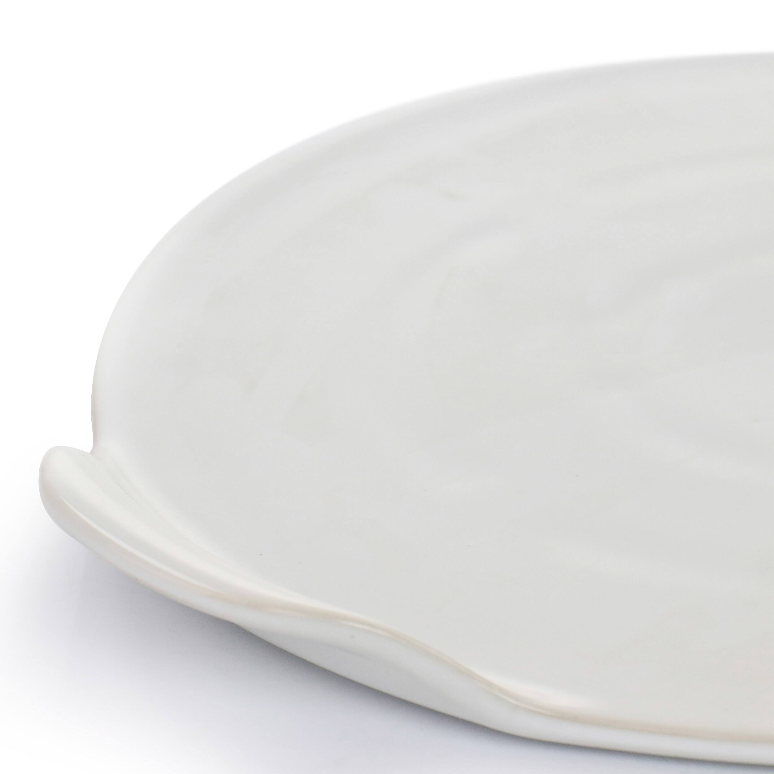 Gibson Home White Forno Flame Proof Ceramic Pizza Stone