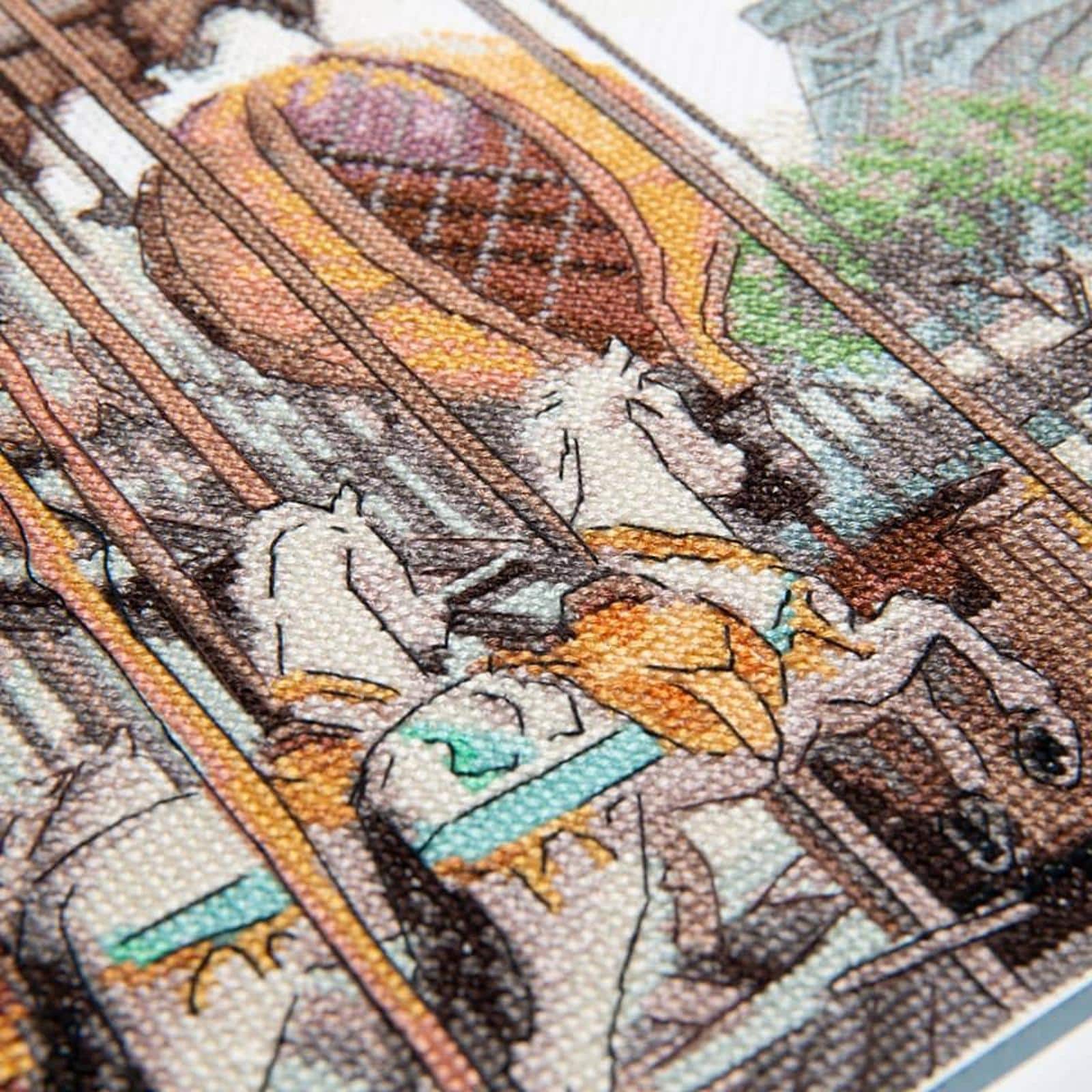 Charivna Mit Cross Stitch Kit French Carousel