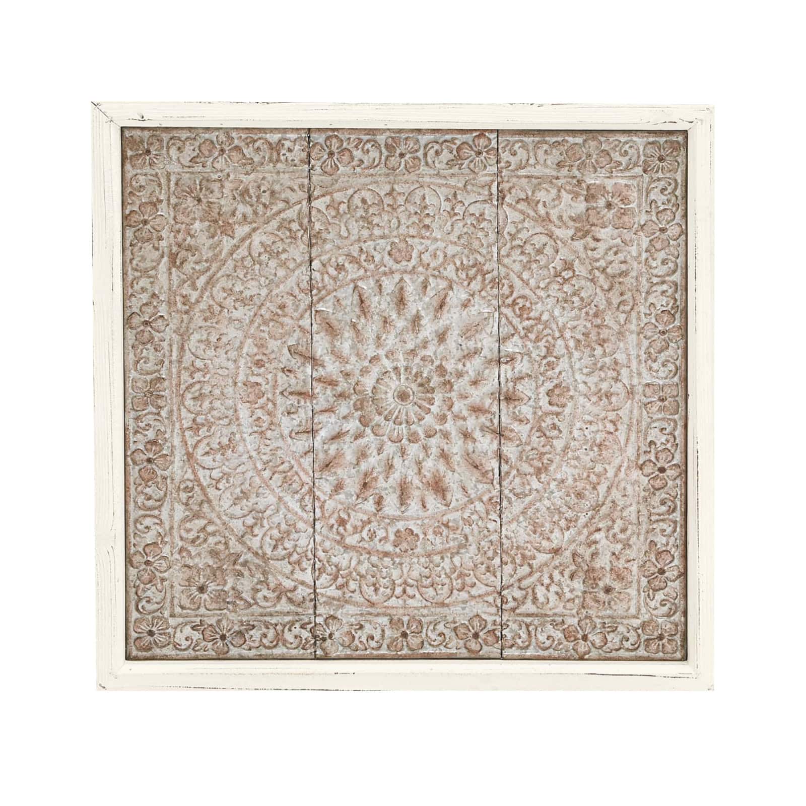 34" Brown Iron Rustic Wall Décor