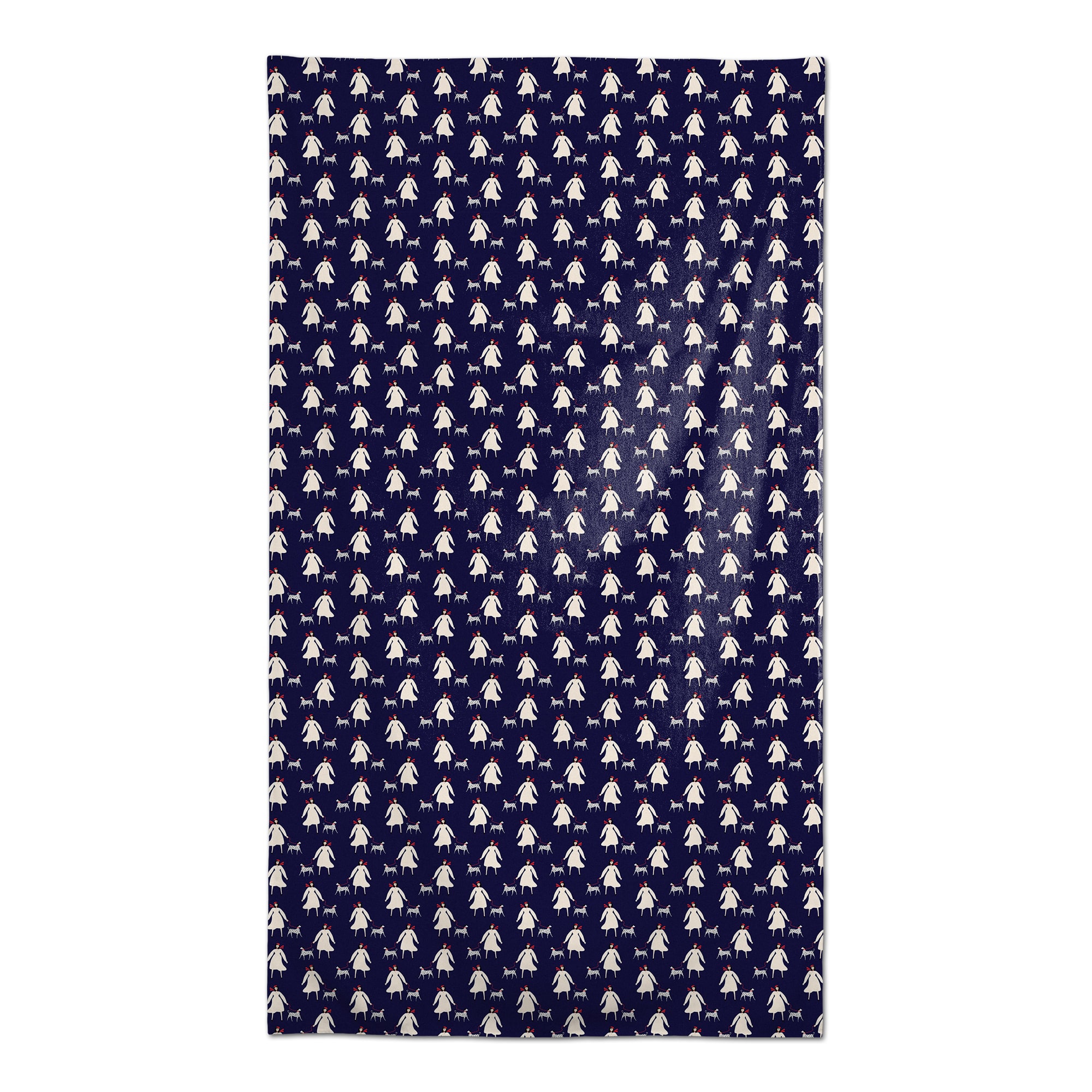 French Woman & Dog Tablecloth