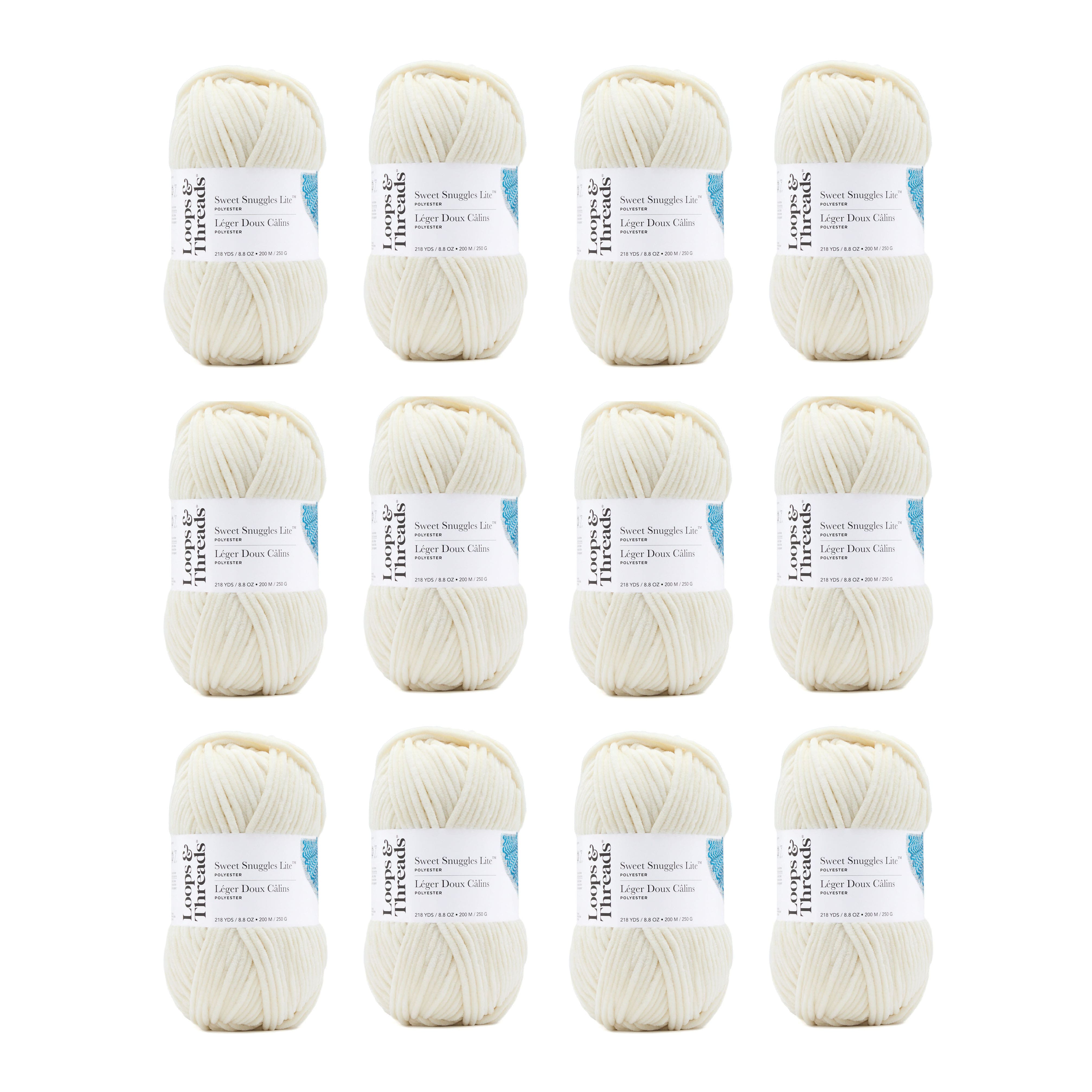 12 Pack: Sweet Snuggles™ Lite Yarn by Loops & Threads®