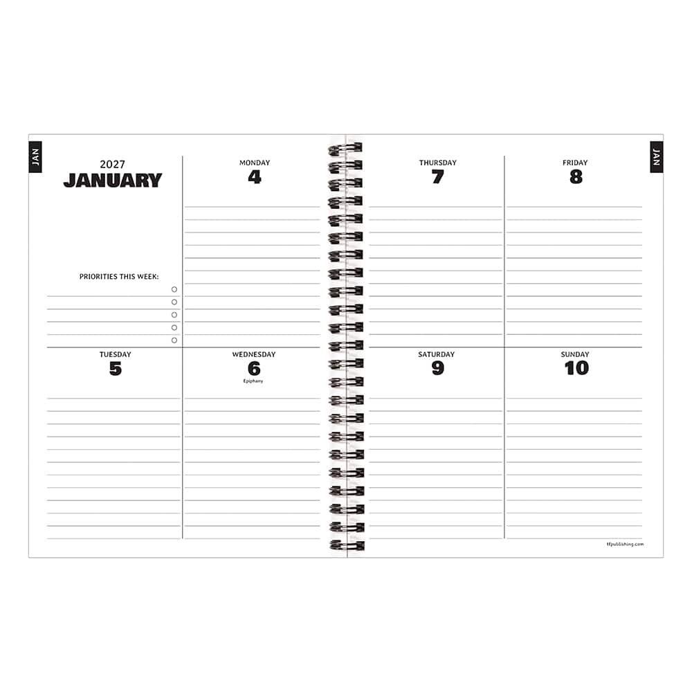 2027 Beatles Medium Weekly Monthly Planner