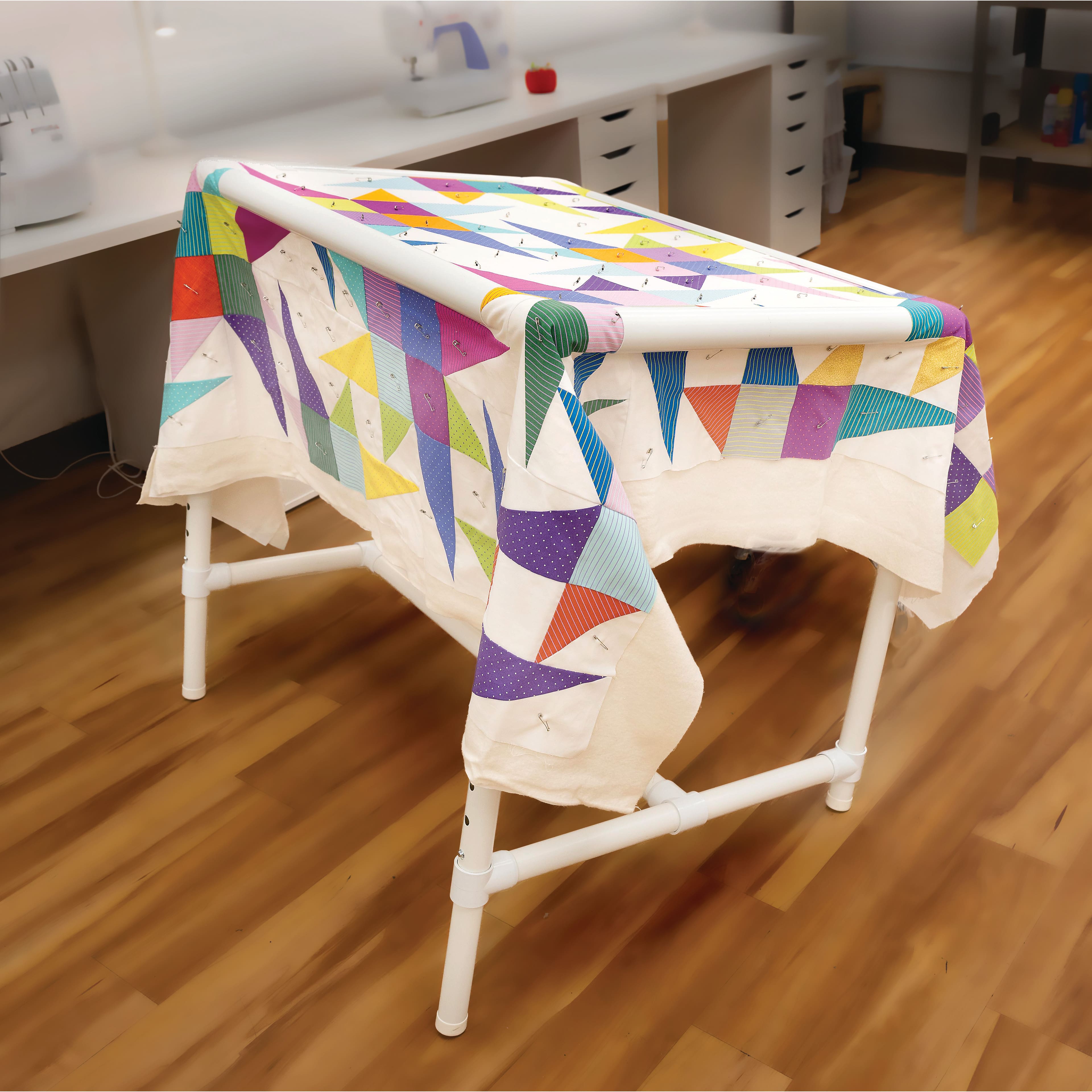 Dritz® 35'' White Adjustable Quilter's Floor Frame