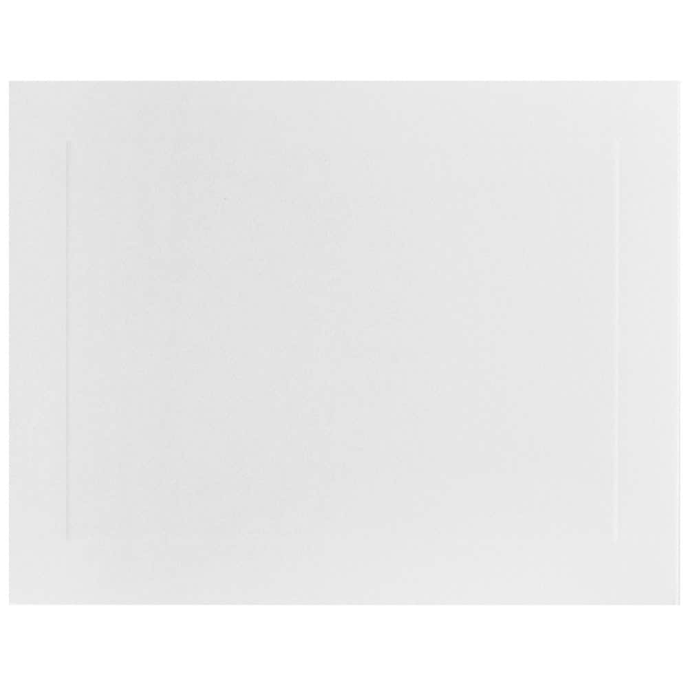 JAM Paper 4.25" x 5.5" White Panel Blank Flat Note Cards